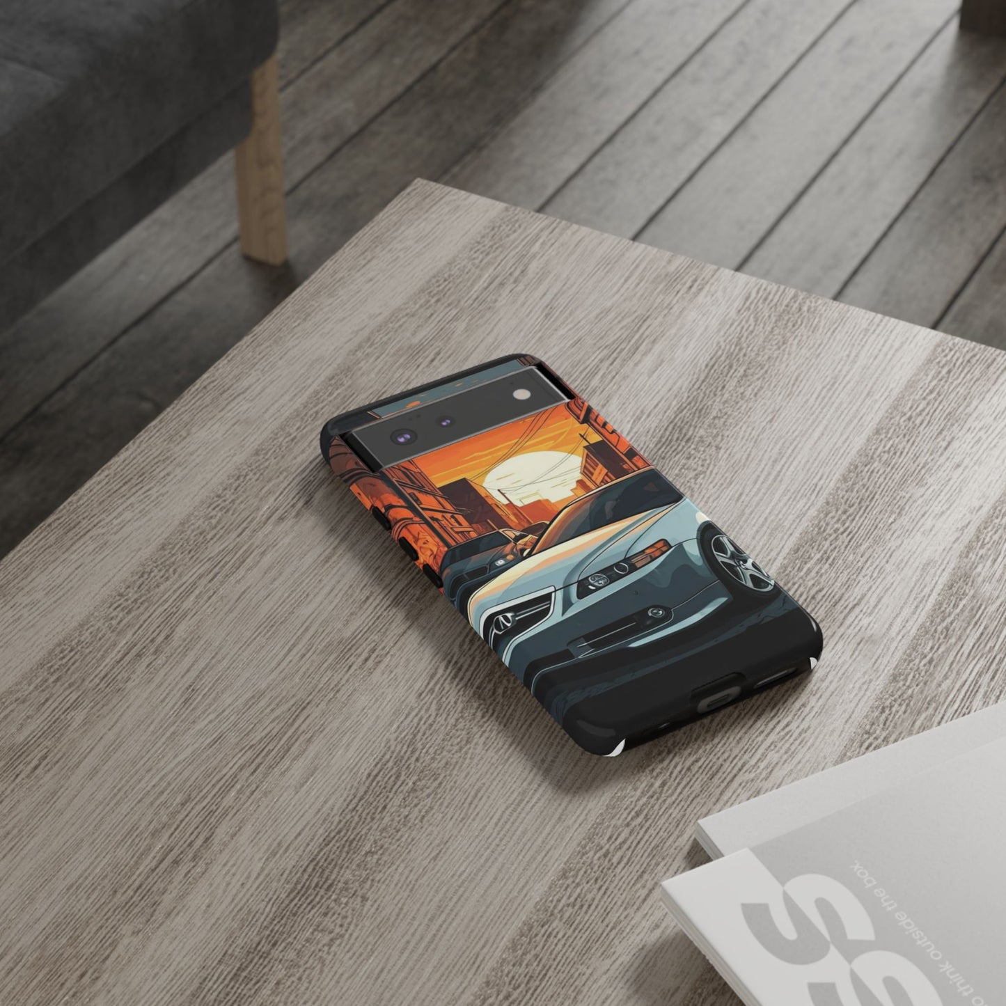 Acura TL Street Life-Dual Layer Ultra Tough Phone Case Google Pixel 6 Glossy Printify by The Night Shift Automotive Apparel