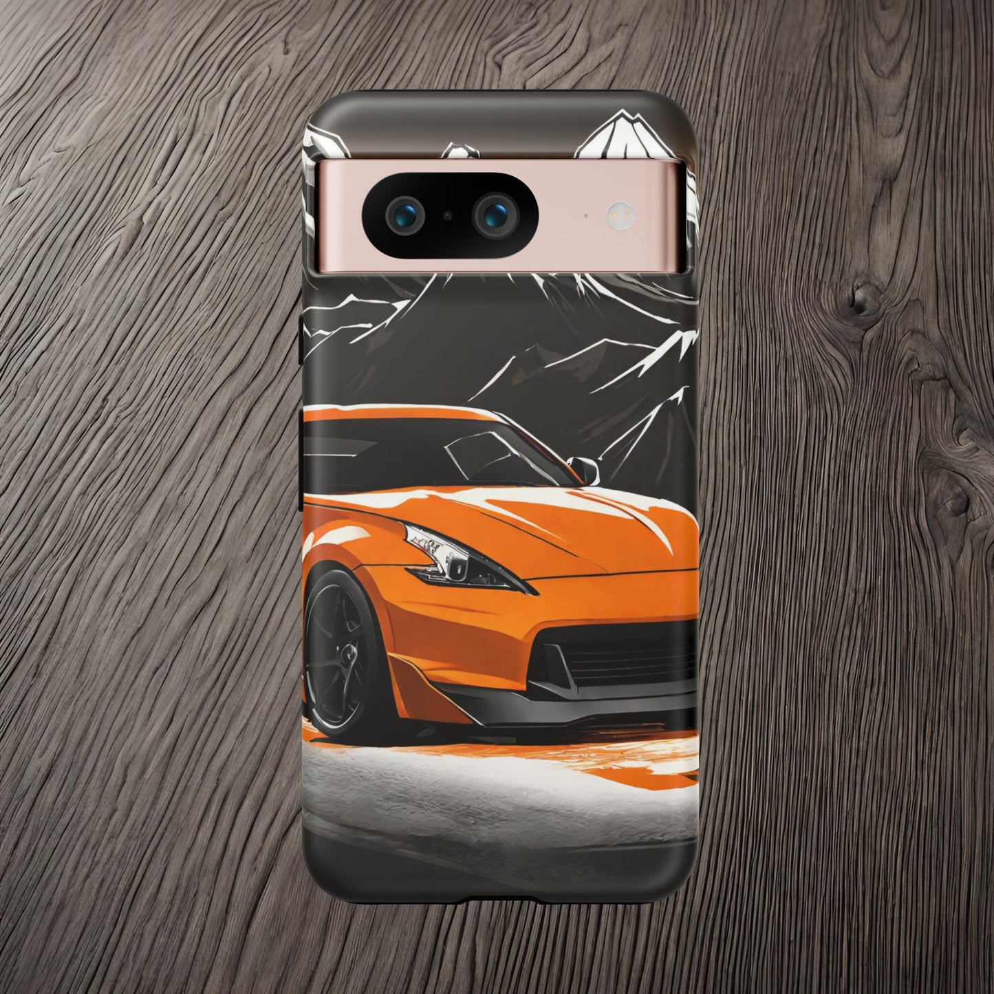 Nissan 370Z Mt Fuji-Dual Layer Ultra Tough Phone Case Google Pixel 8 Matte Printify by The Night Shift Automotive Apparel