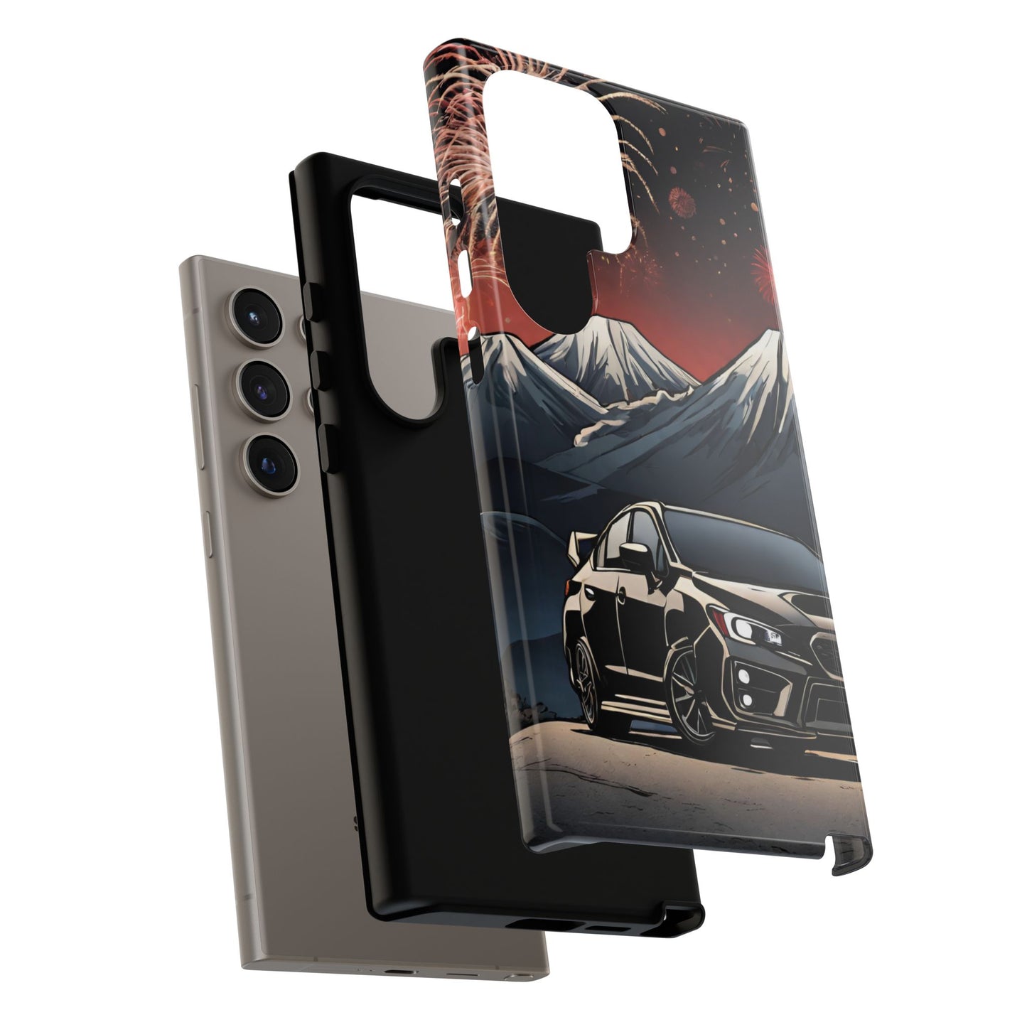 Subaru WRX/STI Fireworks-Dual Layer Ultra Tough Phone Case Printify by The Night Shift Automotive Apparel