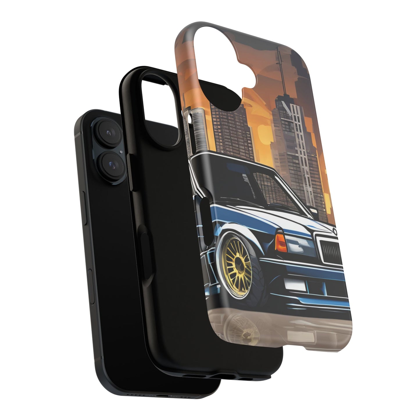 Mercedes Benz 190e Evo-Dual Layer Ultra Tough Phone Case Printify by The Night Shift Automotive Apparel