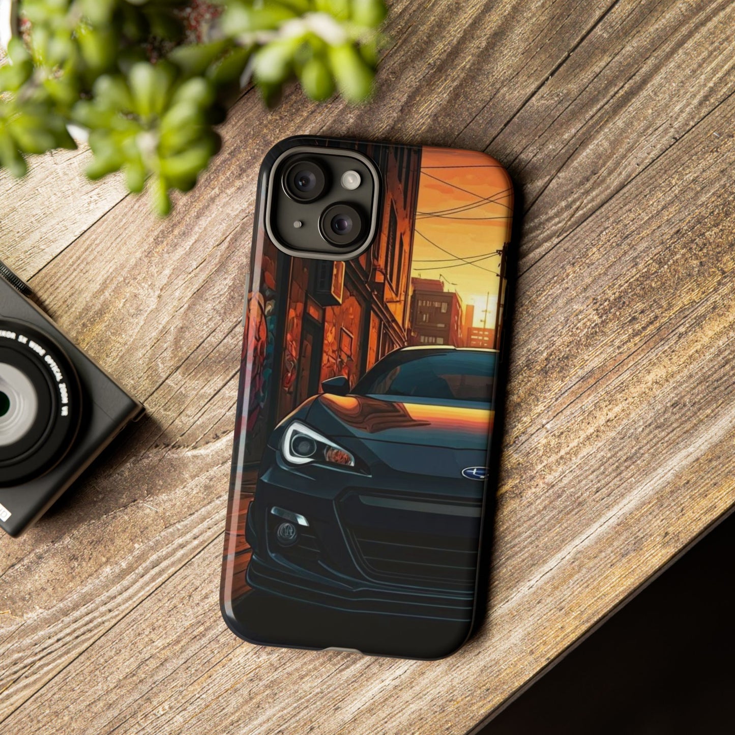 Subaru BRZ Street Life-Dual Layer Ultra Tough Phone Case iPhone 15 Plus Glossy Printify by The Night Shift Automotive Apparel