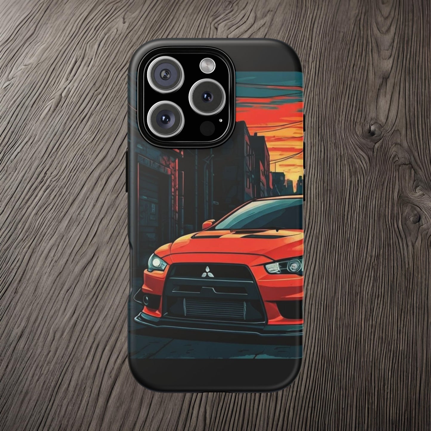 Mitsubishi Evo X Street Life-Dual Layer Ultra Tough Phone Case Printify by The Night Shift Automotive Apparel
