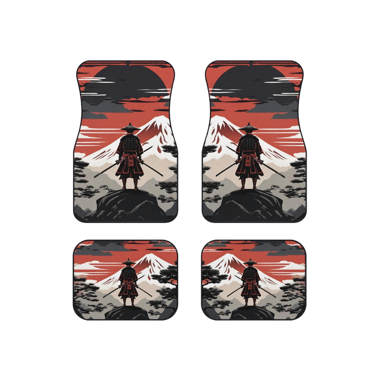 The Way Of The Samurai-Premium, High Quality Car Floor Mats (Set of 4) Printify by The Night Shift Automotive Apparel