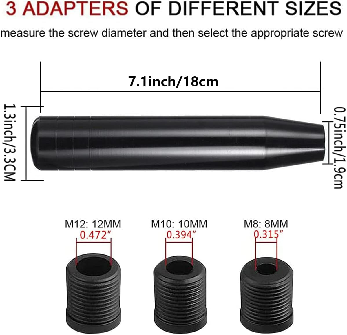 Above Average Extra Long Heavy Weight Shift Knob The Night Shift Performance Street Gear by The Night Shift Automotive Apparel