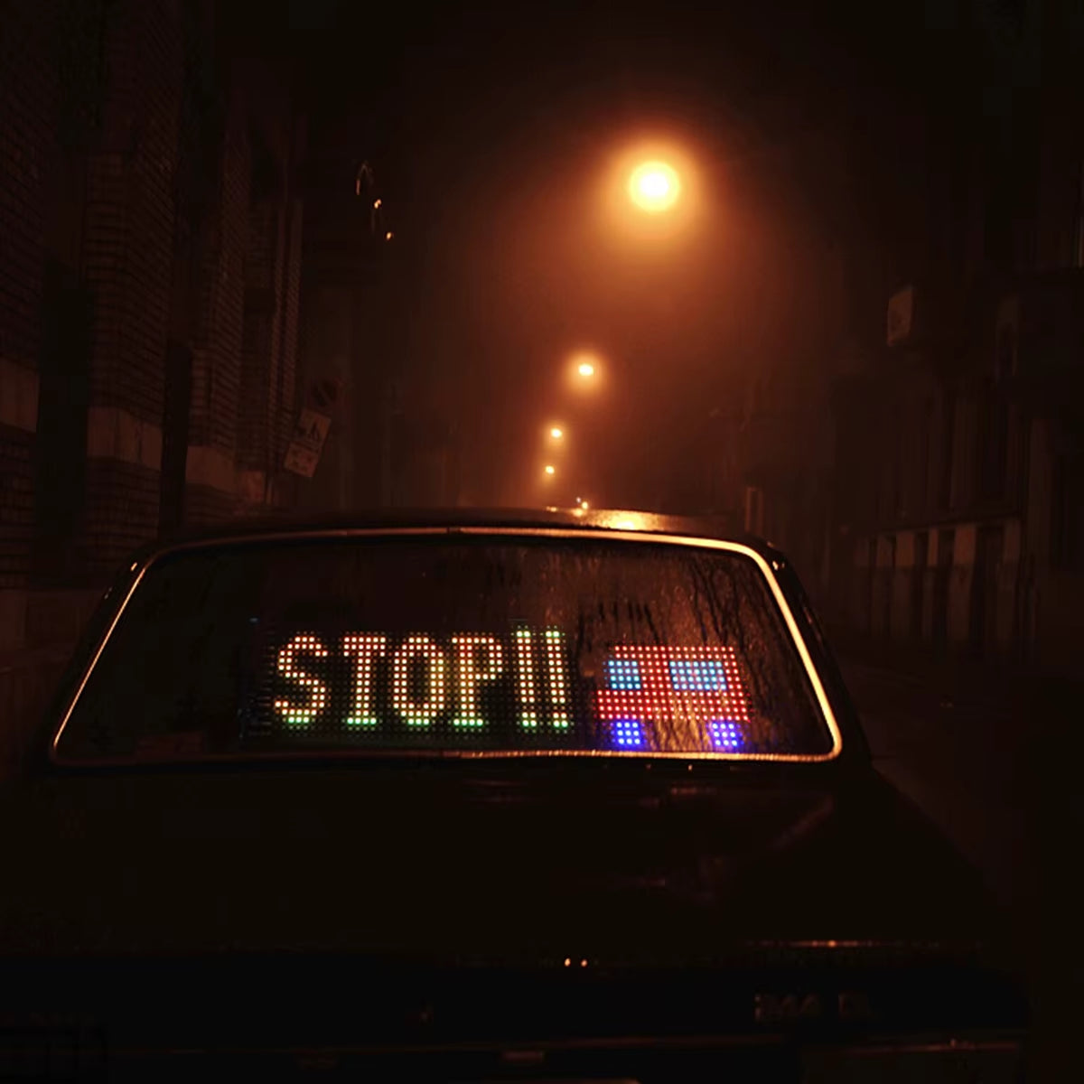 Customizable LED Bluetooth Stick On Matrix Pixel Panel The Night Shift Performance Street Gear by The Night Shift Automotive Apparel