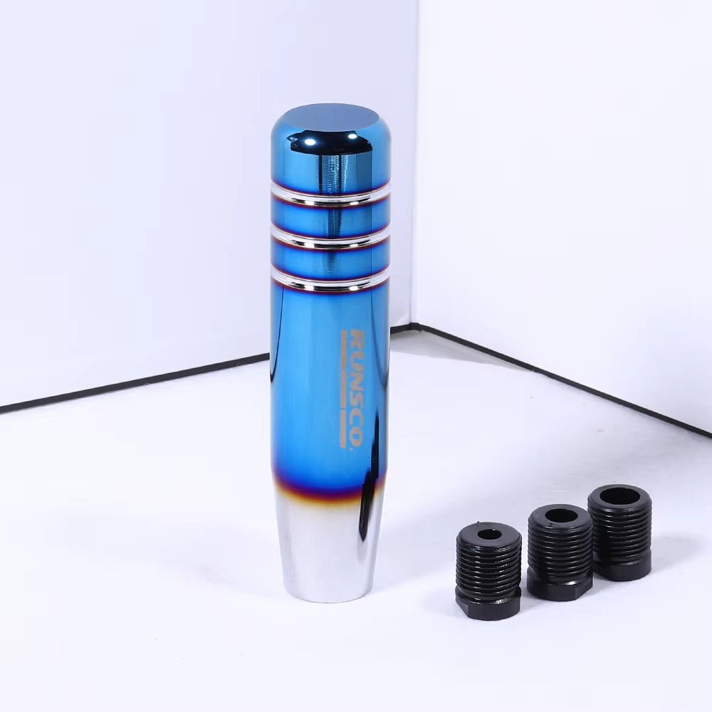 Runsco Anodized Aluminum Shift Knob Burnt Blue The Night Shift Performance Street Gear by The Night Shift Automotive Apparel