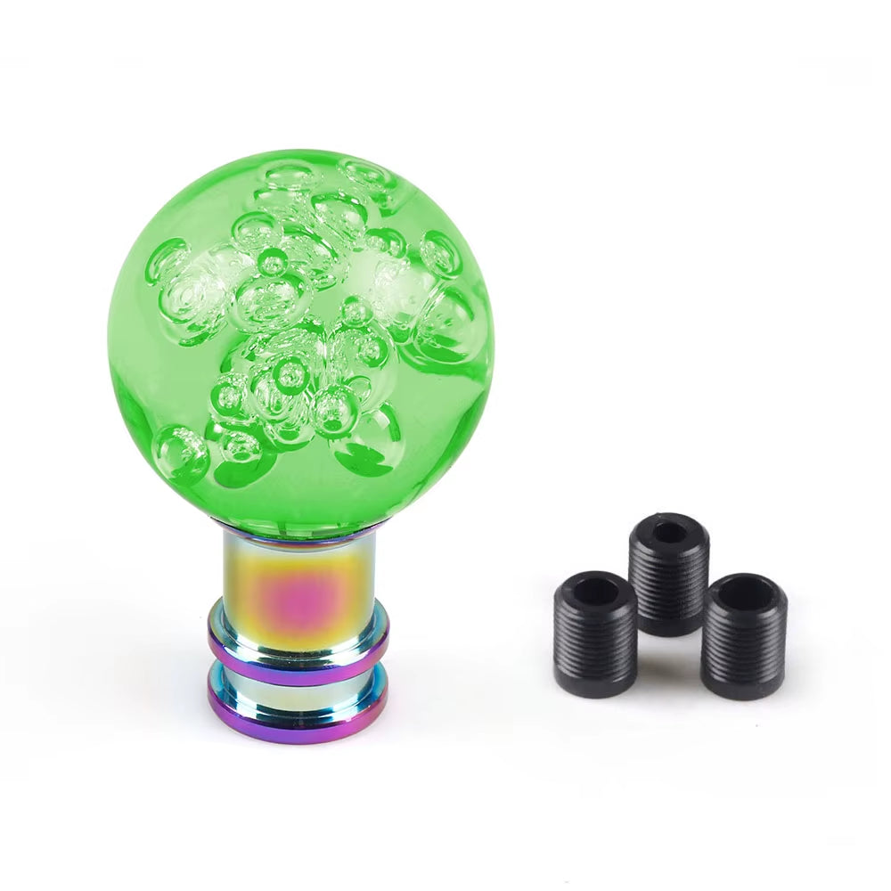 Acrylic Shift Knob Crystal Transparent Green The Night Shift Performance Street Gear by The Night Shift Automotive Apparel