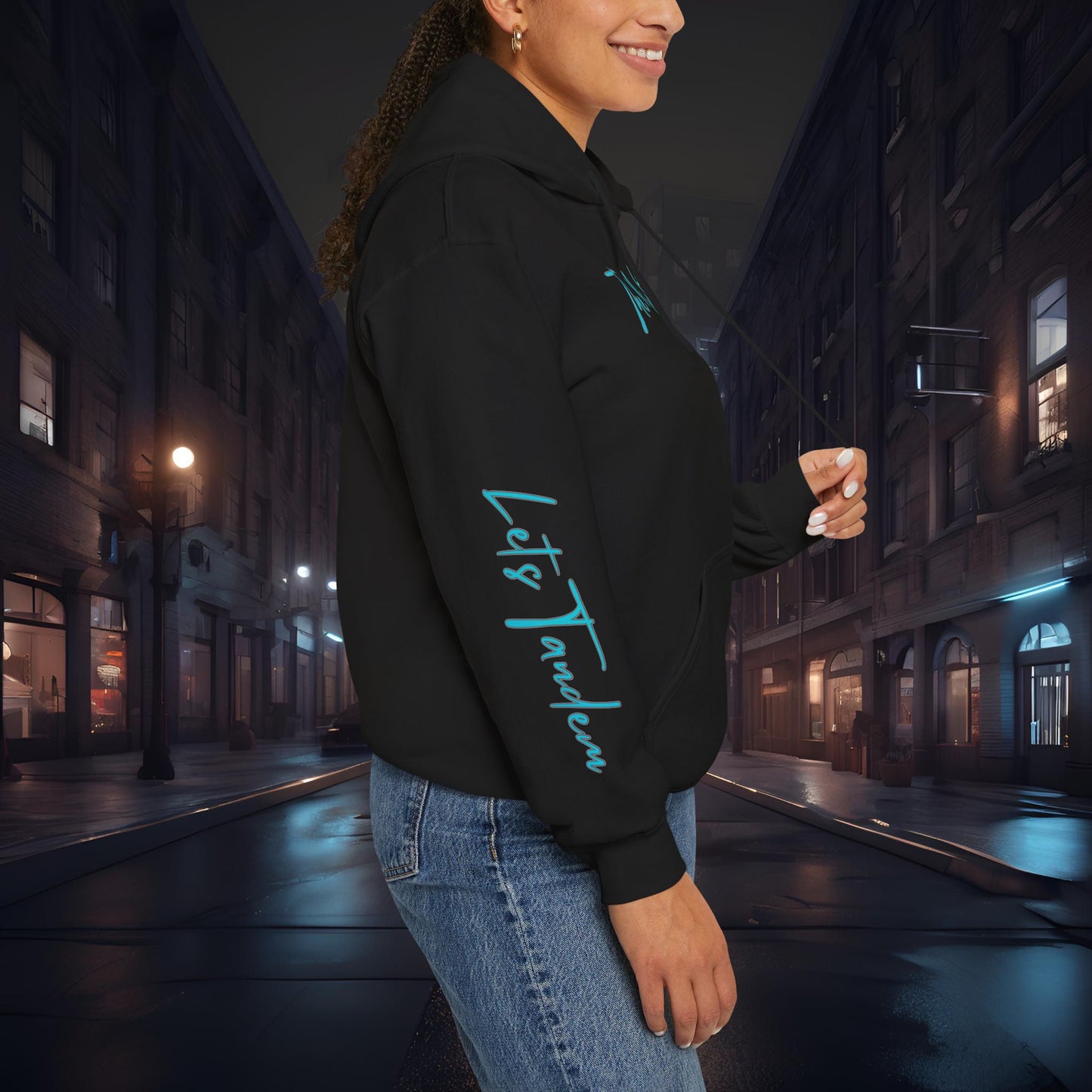 Lets Tandem Alien-Premium, Ultra Soft Unisex Hoodie Printify by The Night Shift Automotive Apparel