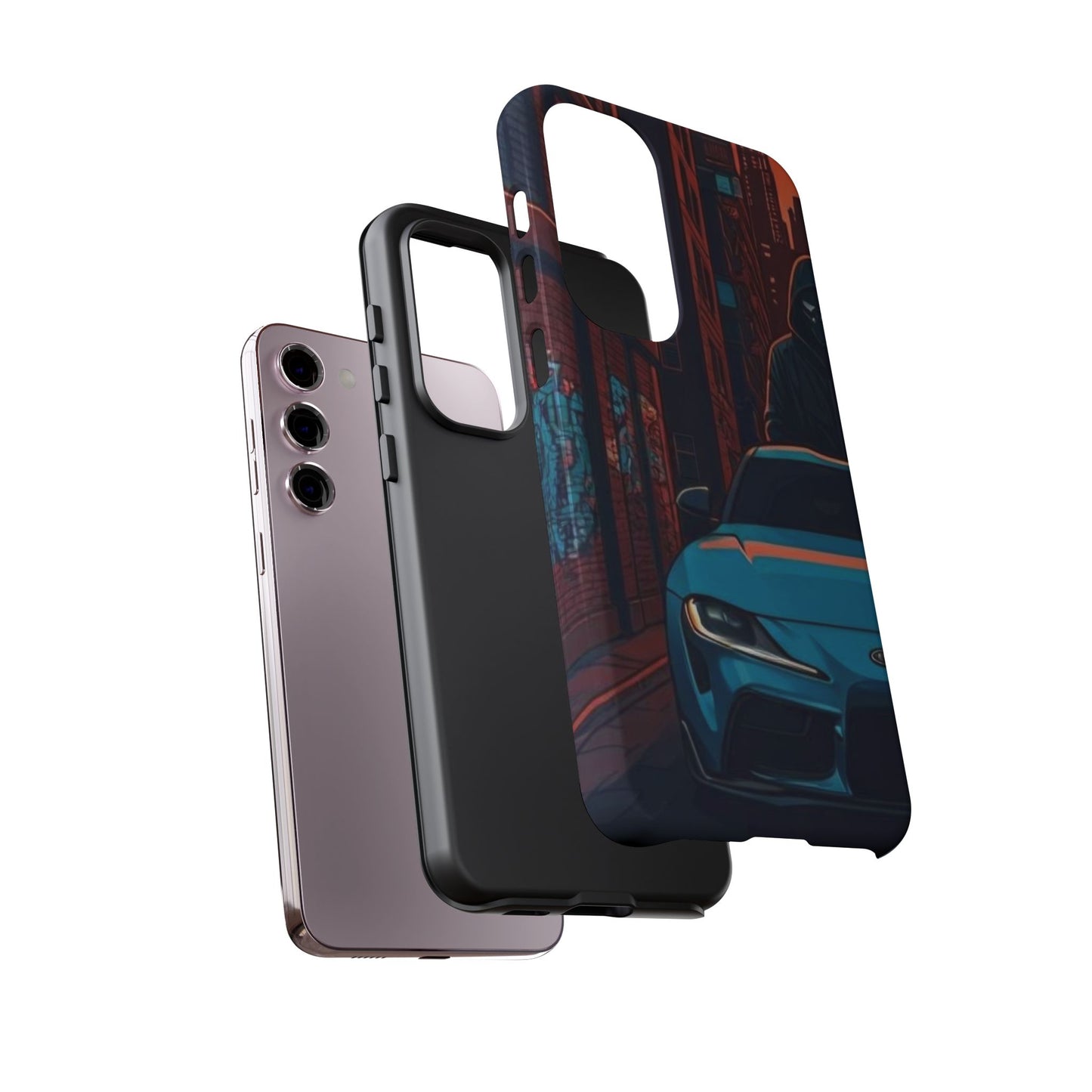 Toyota Supra MK-V Street Life-Dual Layer Ultra Tough Phone Case Printify by The Night Shift Automotive Apparel