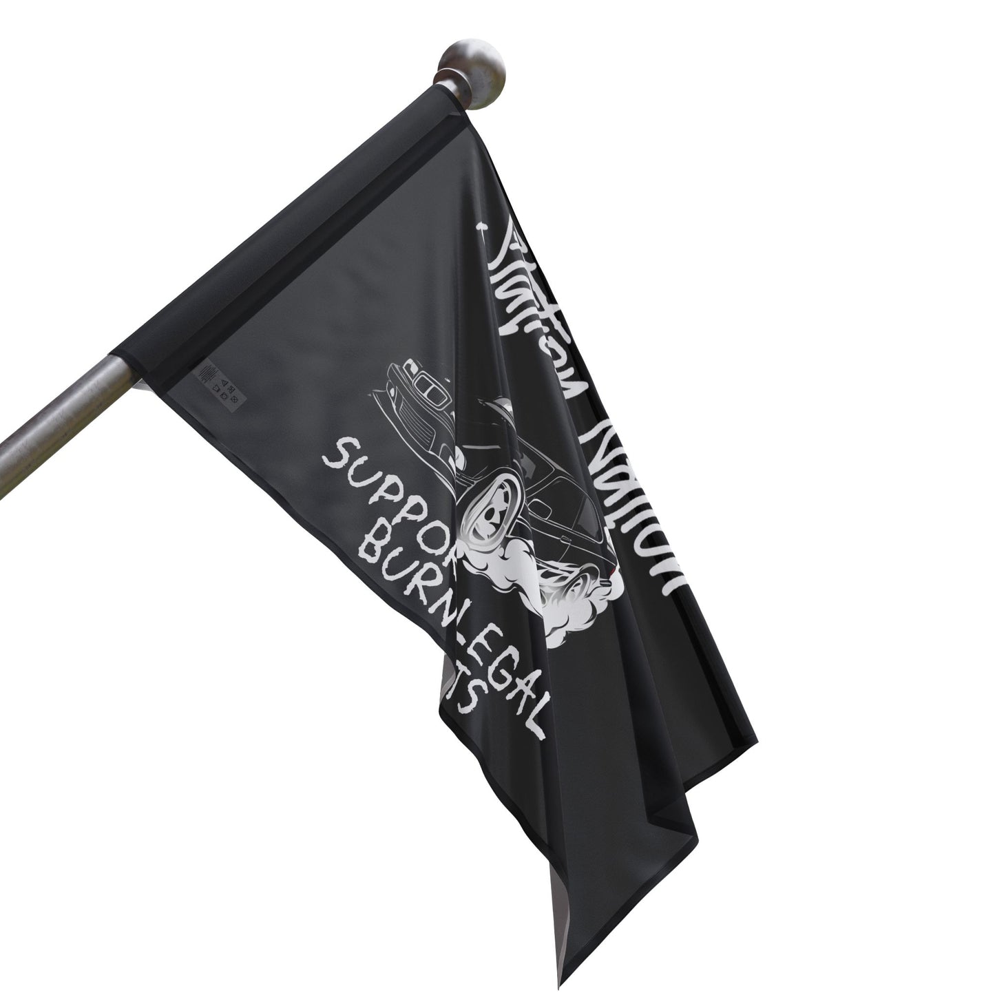 Station Nation-Support Legal Burn Pit Flags Printify by The Night Shift Automotive Apparel