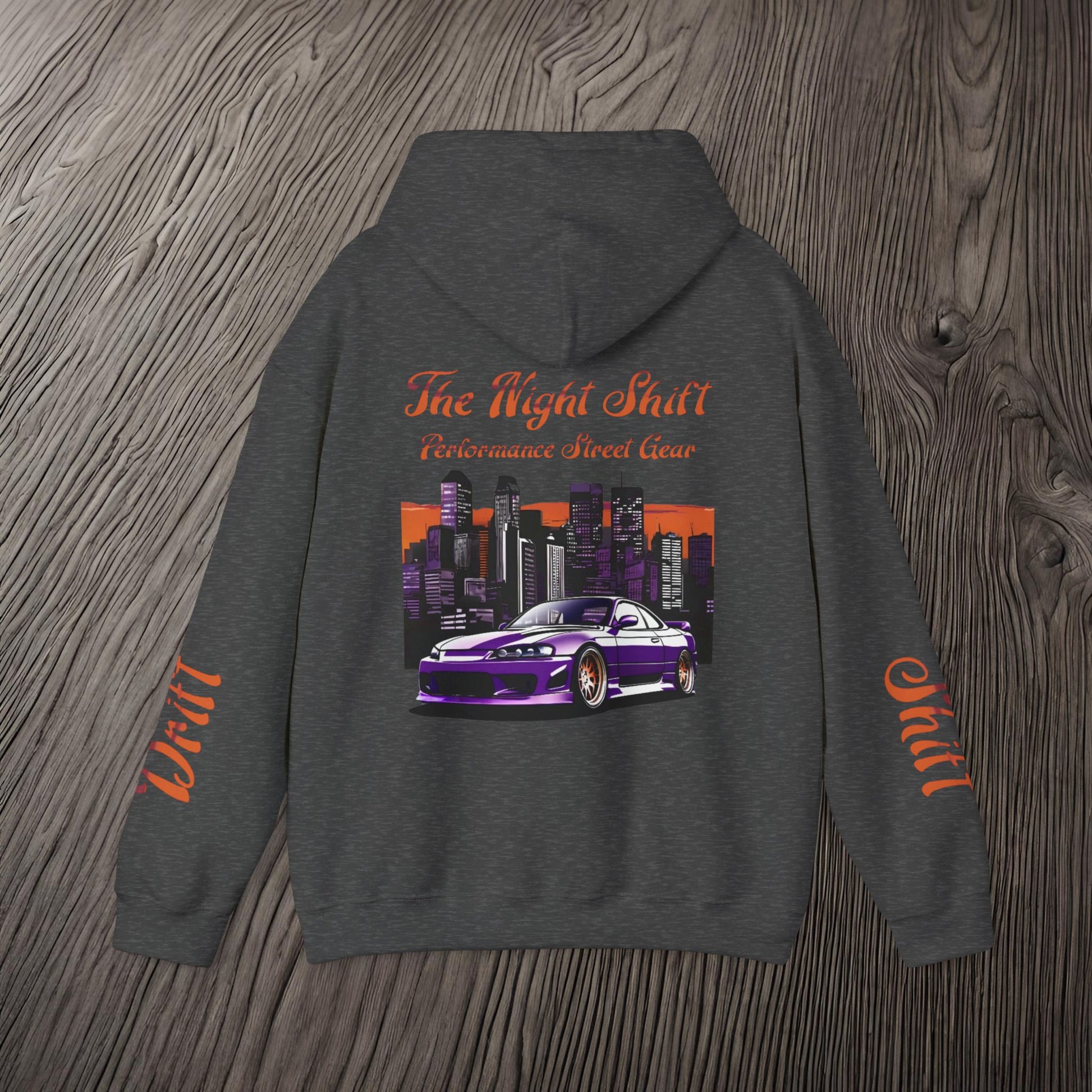 Drift, Shift Nissan 240sx Silvia-Ultra Soft, Premium Hoodie Printify by The Night Shift Automotive Apparel