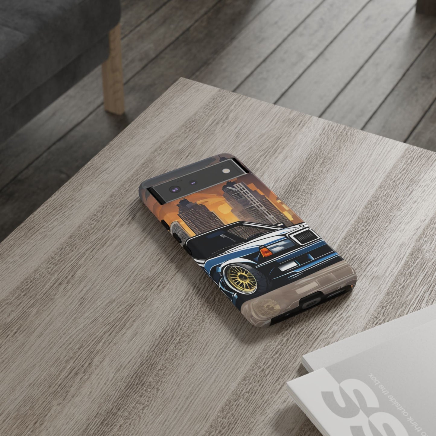 Mercedes Benz 190e Evo-Dual Layer Ultra Tough Phone Case Google Pixel 6 Glossy Printify by The Night Shift Automotive Apparel