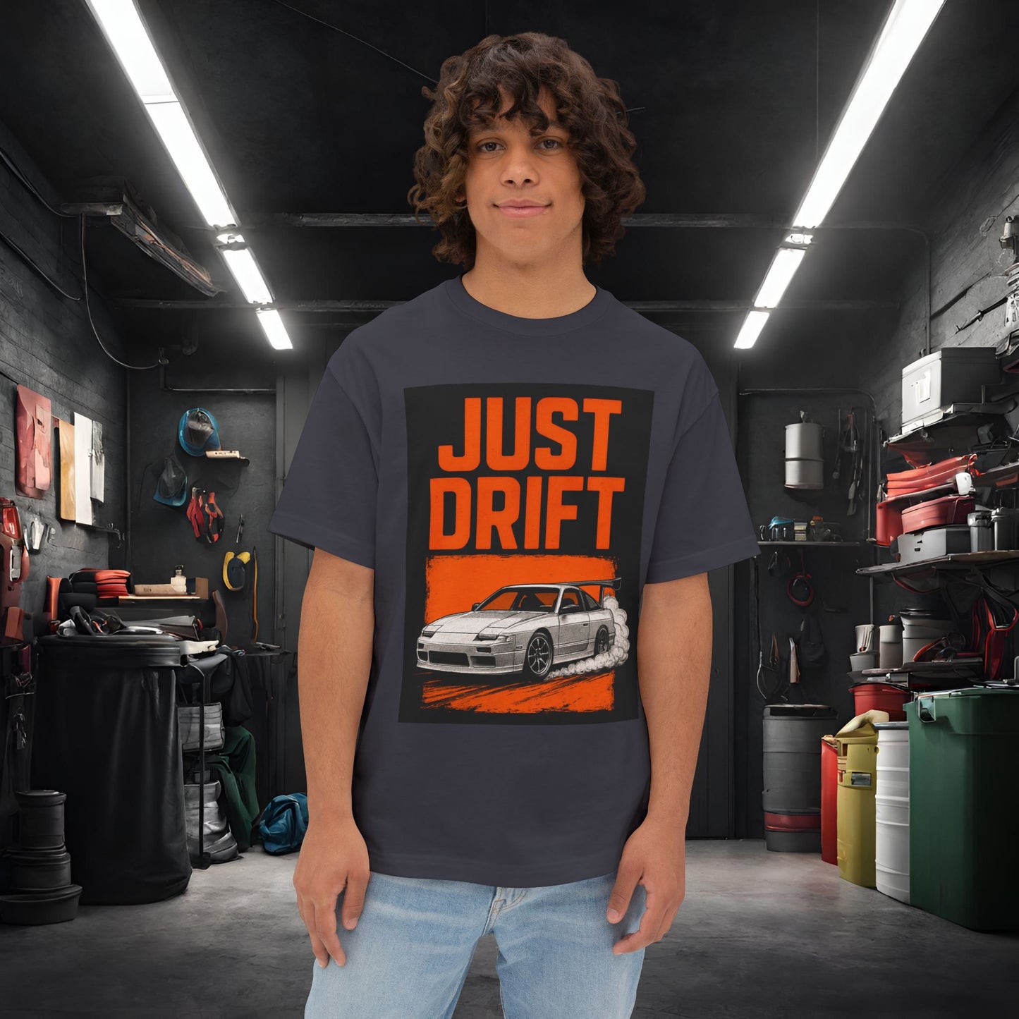 Just Drift-Premium, Ultra Soft Unisex Oversized Boxy Tee