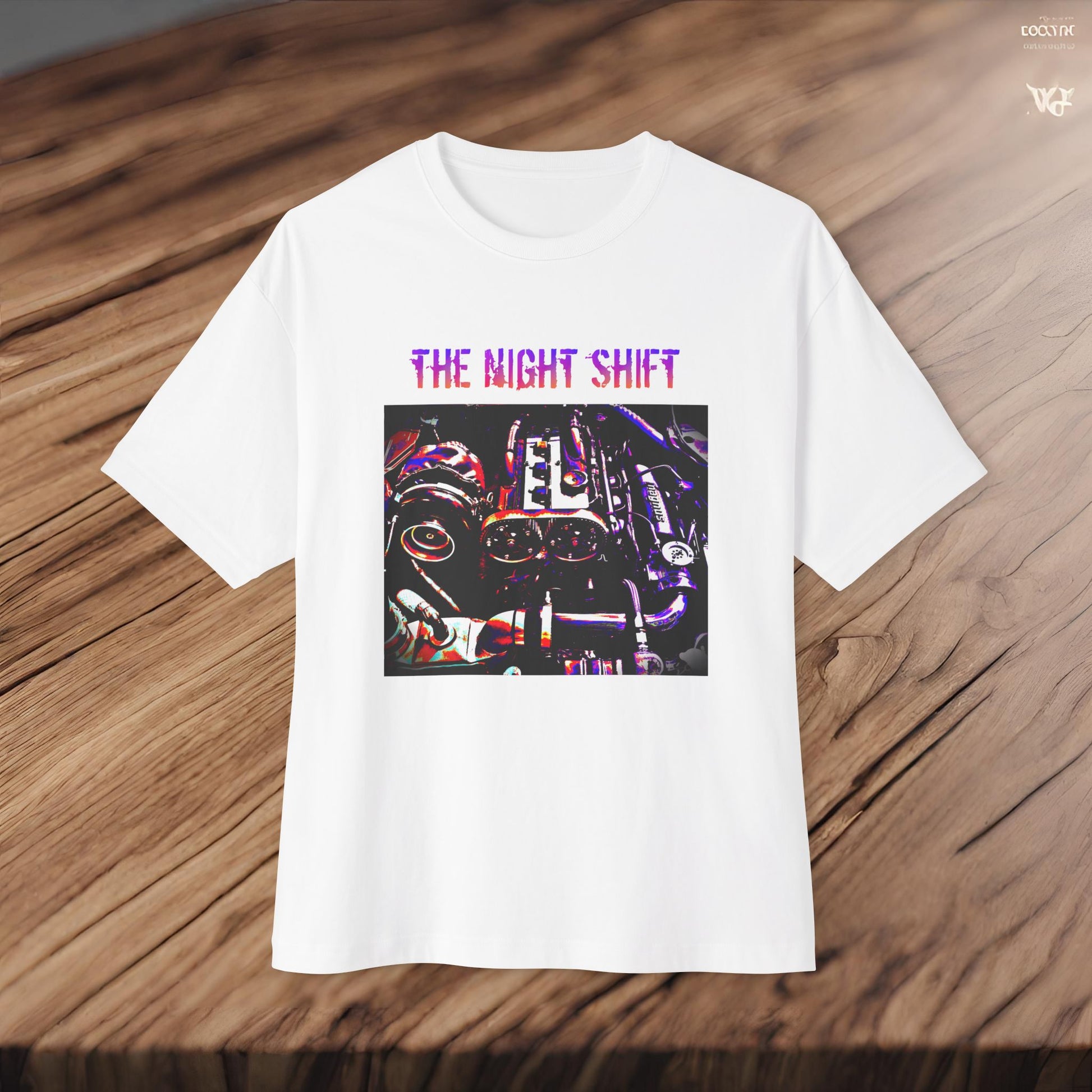 4G63 Synthwave-Premium, Ultra Soft Unisex Oversized Boxy Tee Printify by The Night Shift Automotive Apparel