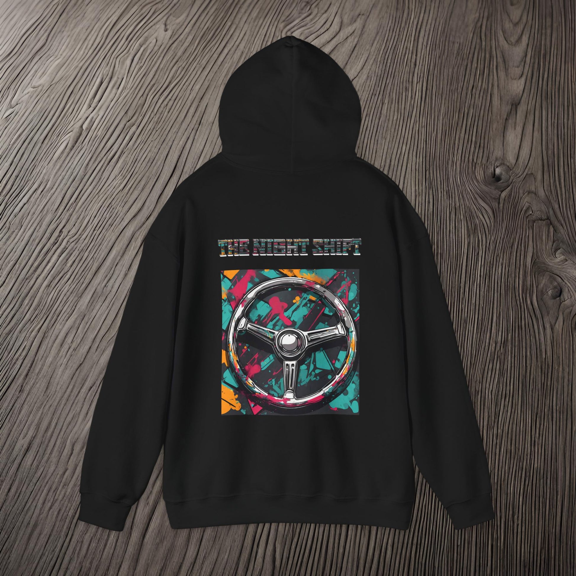 Steering Wheel-Ultra Soft, Premium Hoodie Printify by The Night Shift Automotive Apparel