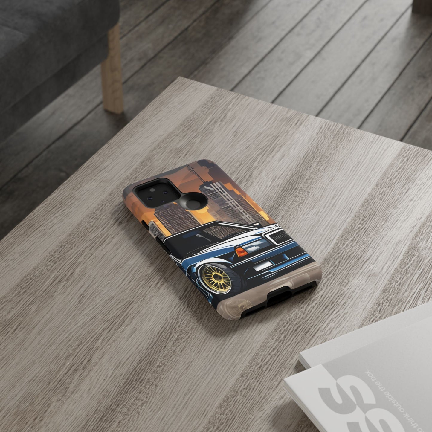 Mercedes Benz 190e Evo-Dual Layer Ultra Tough Phone Case Google Pixel 5 5G Matte Printify by The Night Shift Automotive Apparel