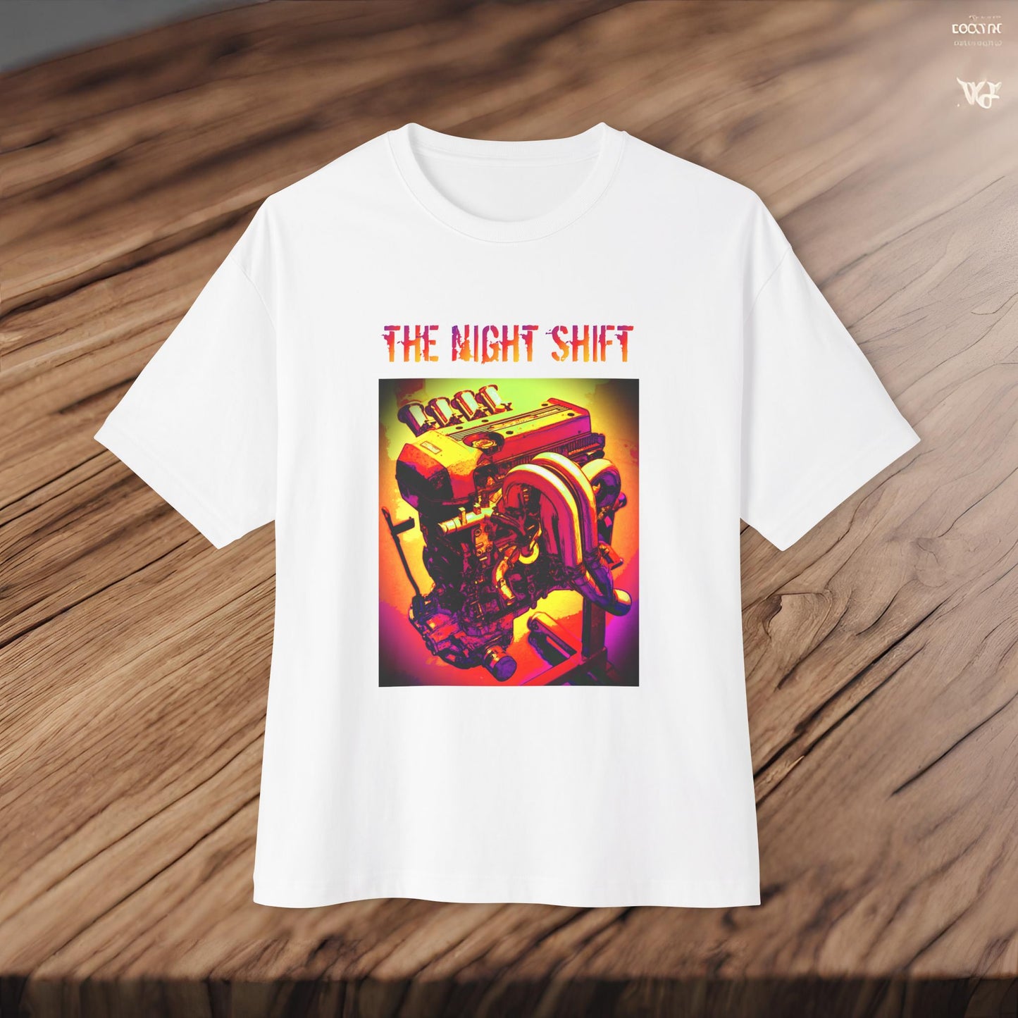 3S-GE ITB Synthwave-Premium, Ultra Soft Unisex Oversized Boxy Tee Printify by The Night Shift Automotive Apparel
