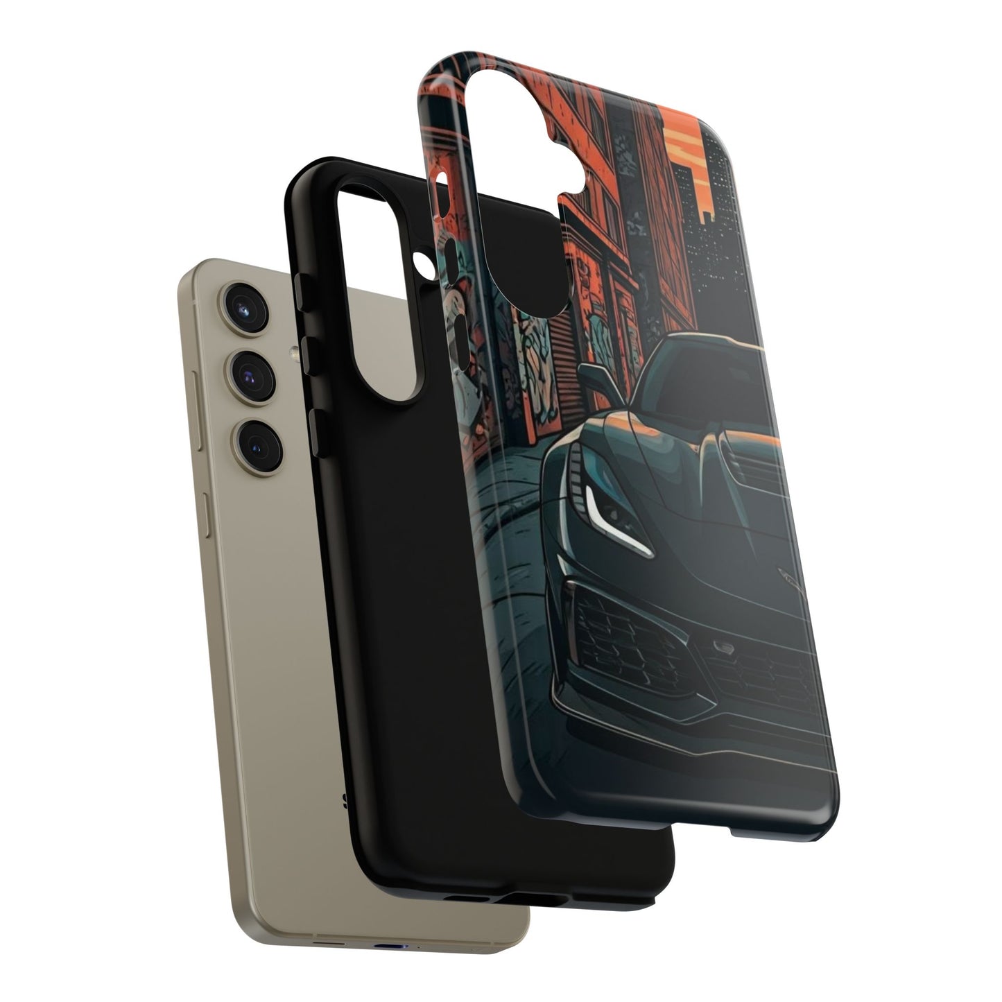Chevy Corvette C7 Street Life-Dual Layer Ultra Tough Phone Case Printify by The Night Shift Automotive Apparel
