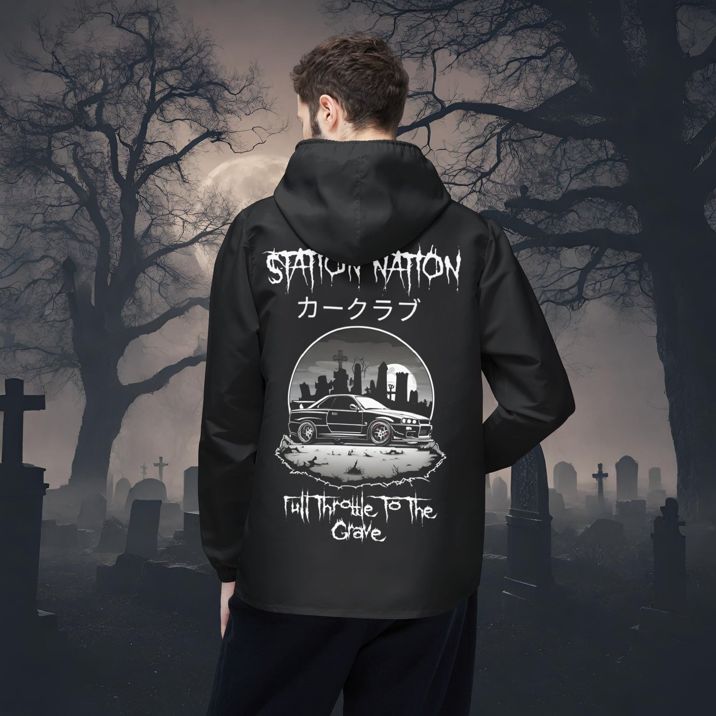 🎃 HALLOWEEN LIMITED EDITION Nissan Skyline R34-Windbreaker Jacket