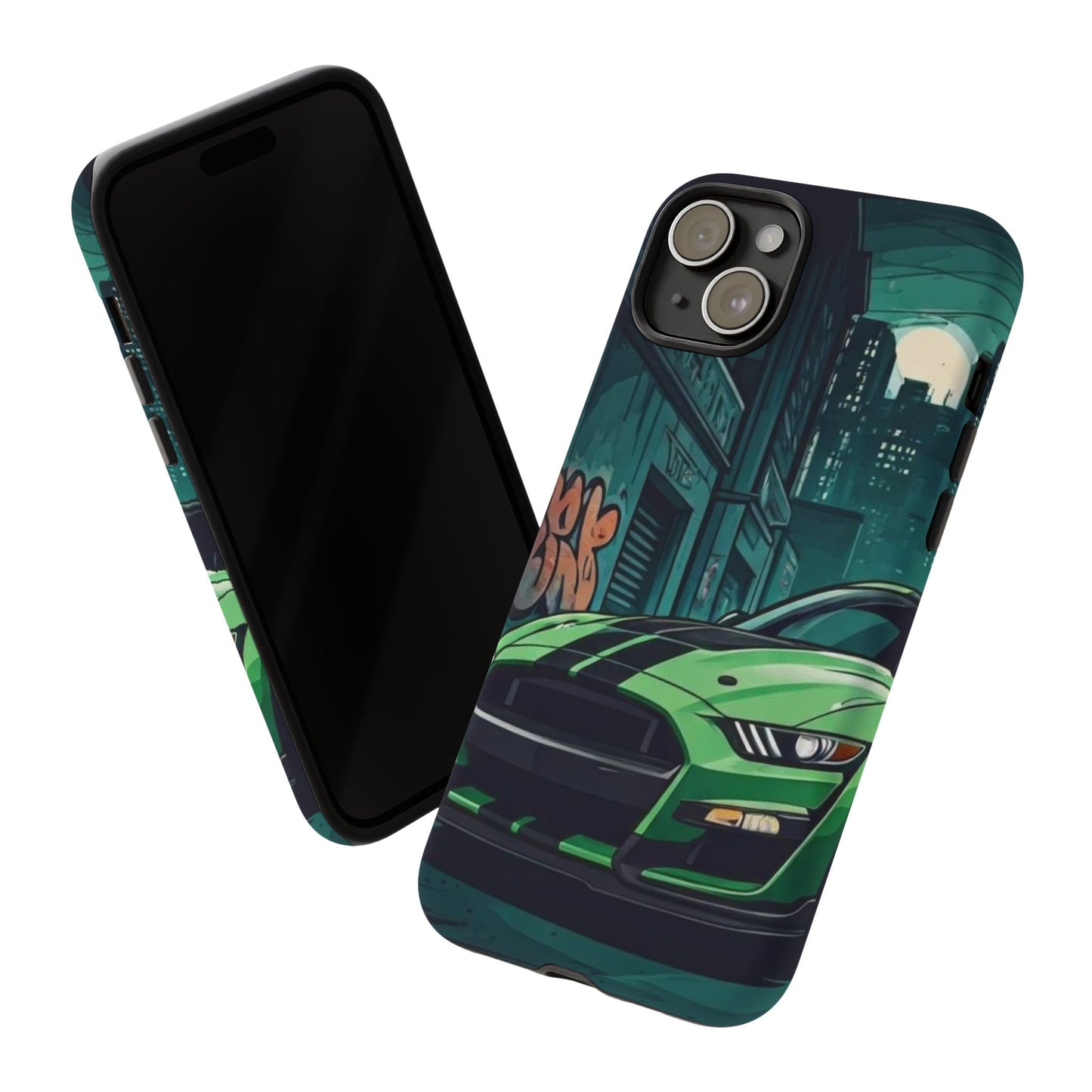 Ford Mustang Shelby GT500 Street Life-Dual Layer Ultra Tough Phone Case Printify by The Night Shift Automotive Apparel