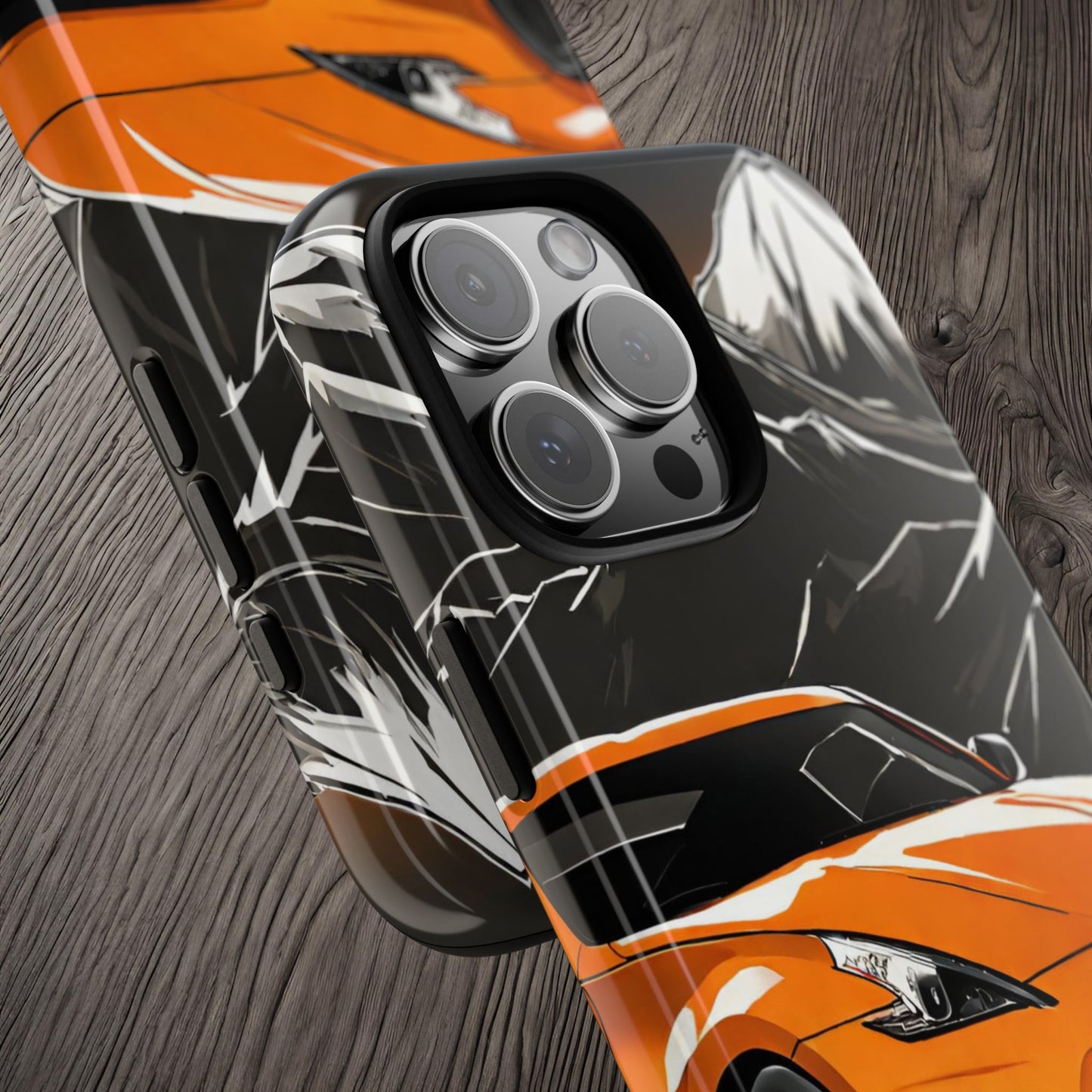 Nissan 370Z Mt Fuji-Dual Layer Ultra Tough Phone Case Printify by The Night Shift Automotive Apparel