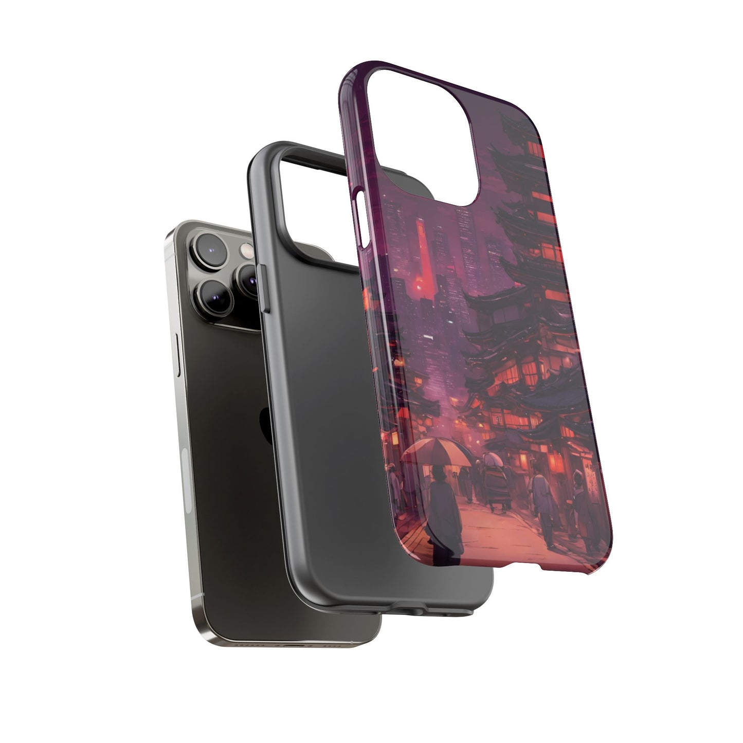 Traditional Japanese Village Countryside-Dual Layer Ultra Tough Phone Case Printify by The Night Shift Automotive Apparel