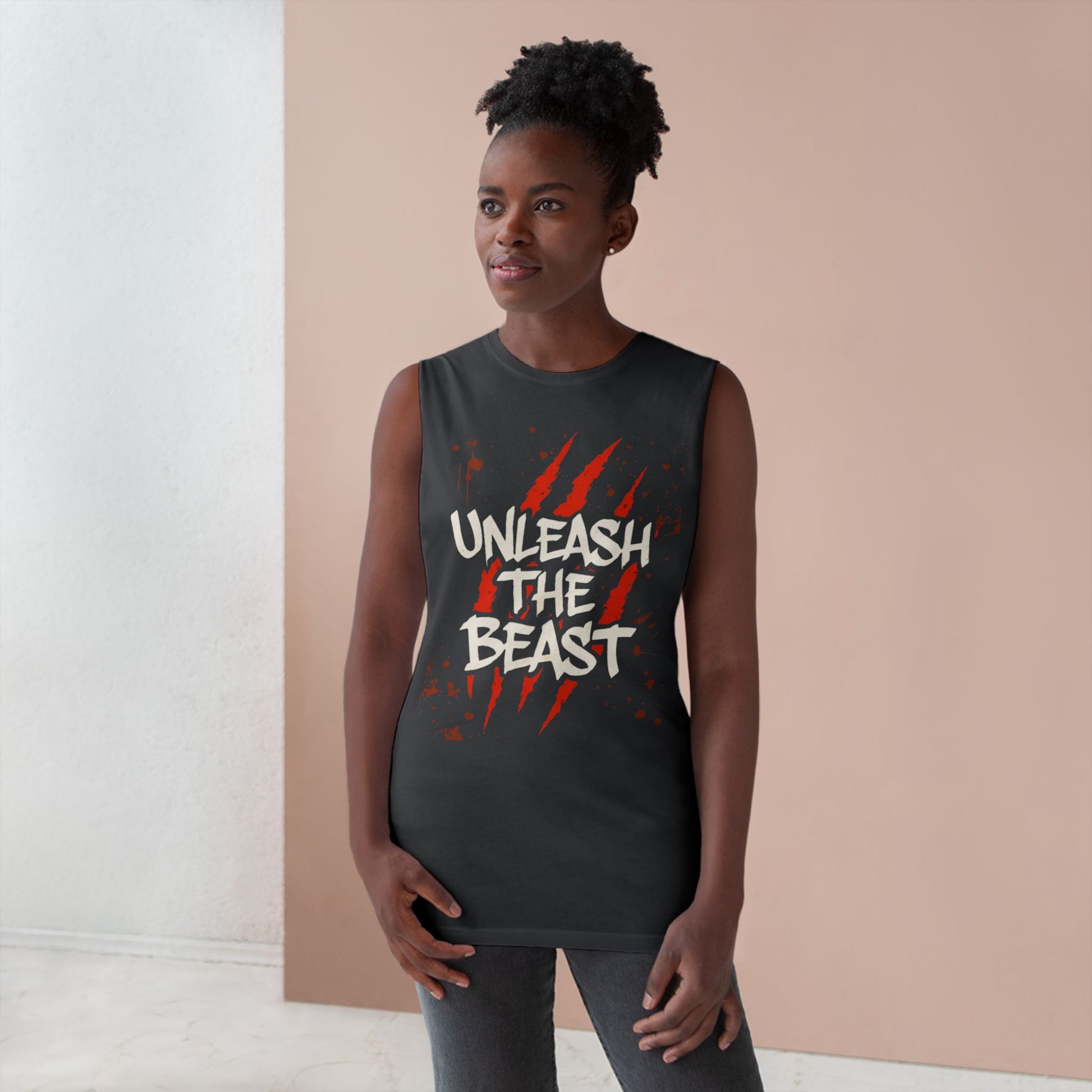 Unleash The Beast - Premium Unisex Barnard Tank Top Printify by The Night Shift Automotive Apparel