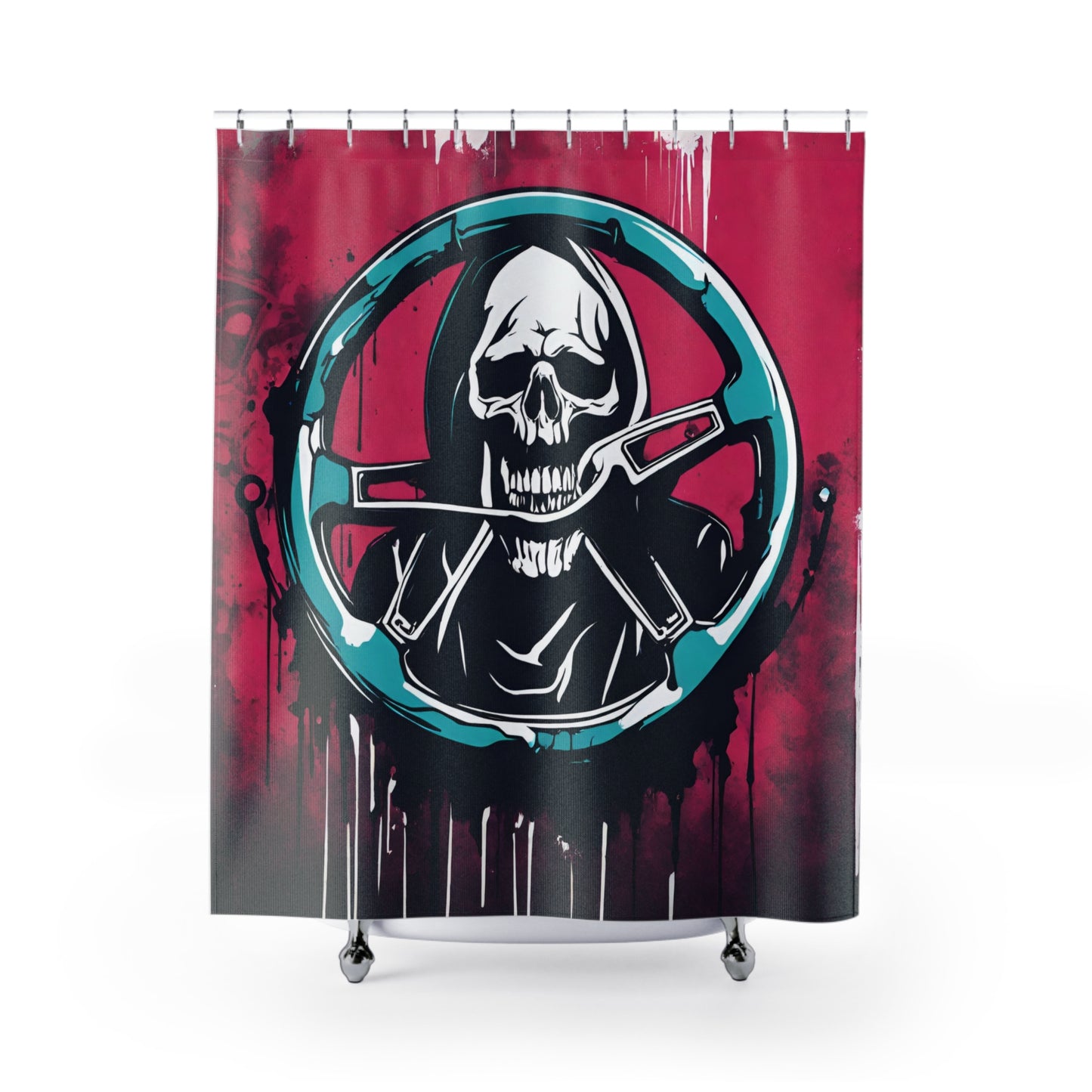 Shower Curtains 71" × 74" Printify by The Night Shift Automotive Apparel