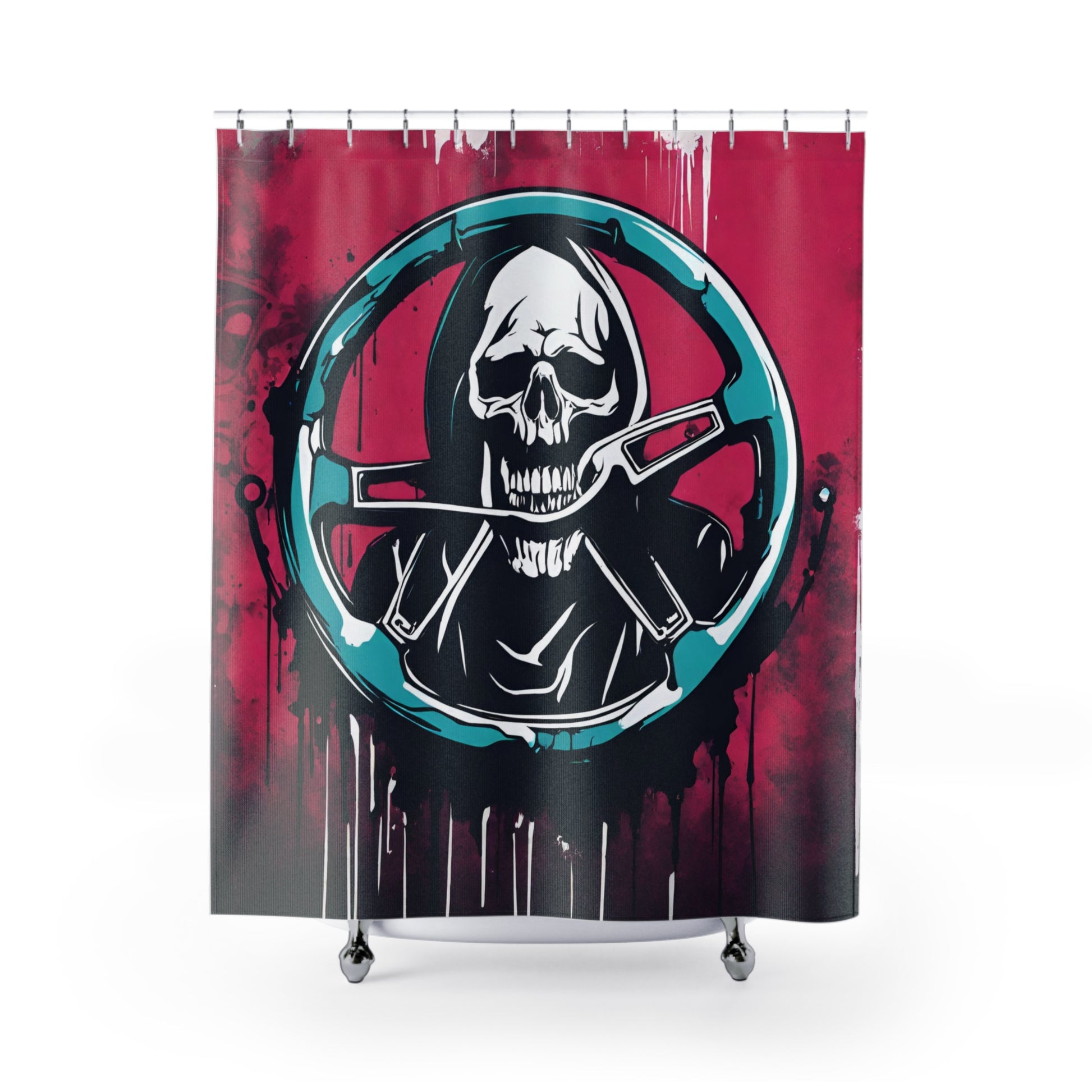 Shower Curtains 71" × 74" Printify by The Night Shift Automotive Apparel