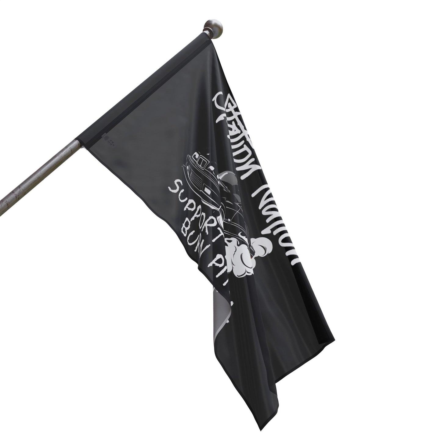 Station Nation-Support Legal Burn Pit Flags Printify by The Night Shift Automotive Apparel