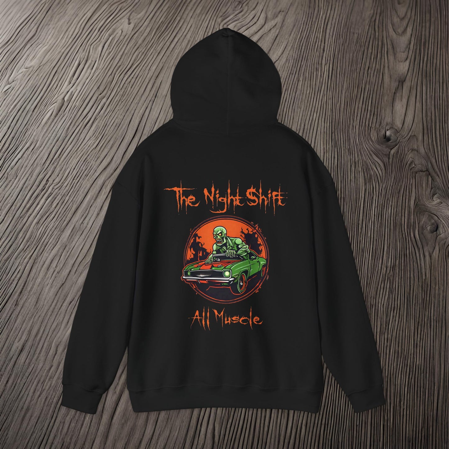 All Muscle Zombie Muscle Car-Ultra Soft, Premium Hoodie Printify by The Night Shift Automotive Apparel