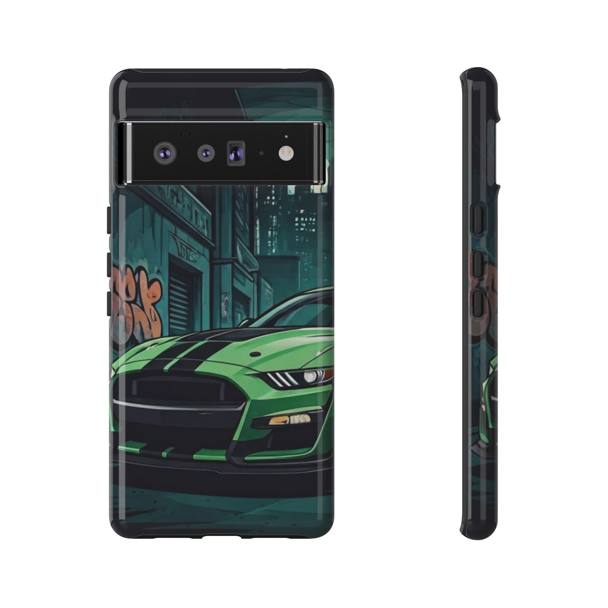 Ford Mustang Shelby GT500 Street Life-Dual Layer Ultra Tough Phone Case Printify by The Night Shift Automotive Apparel