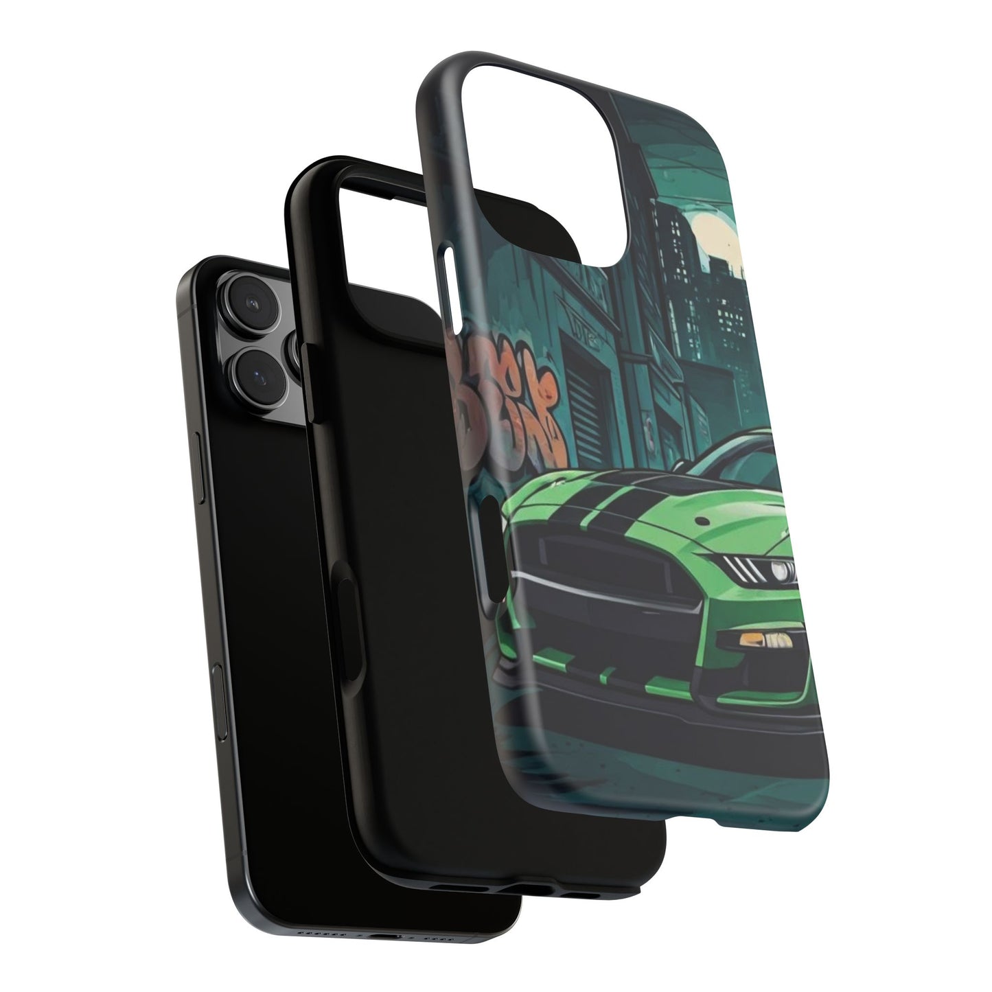 Ford Mustang Shelby GT500 Street Life-Dual Layer Ultra Tough Phone Case Printify by The Night Shift Automotive Apparel