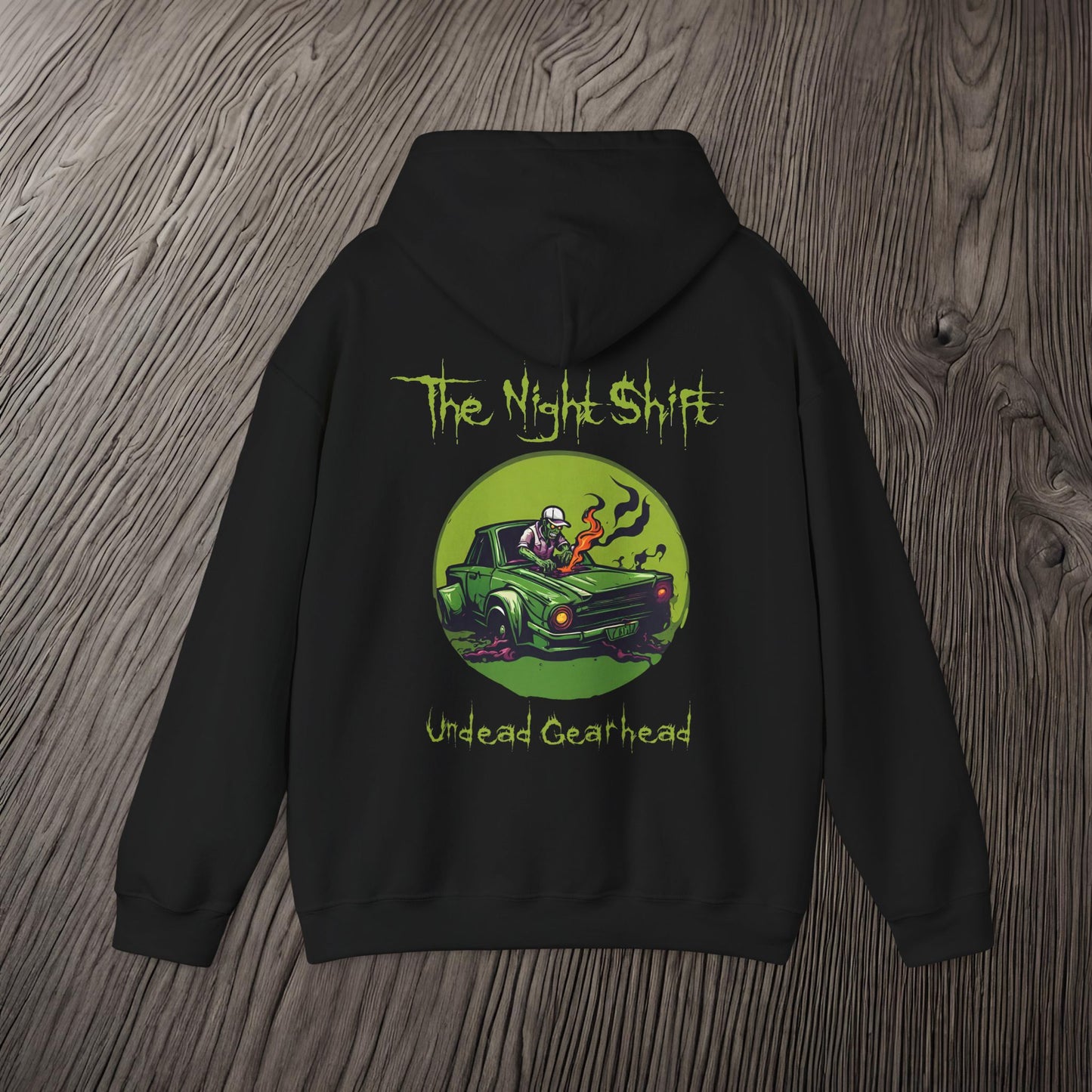 Undead Gearhead Zombie-Ultra Soft, Premium Hoodie Printify by The Night Shift Automotive Apparel