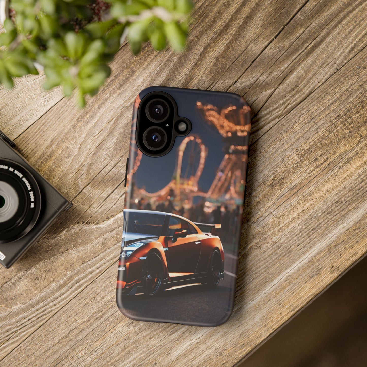 Nissan GTR R35-Dual Layer Ultra Tough Phone Case iPhone 16 Matte Printify by The Night Shift Automotive Apparel