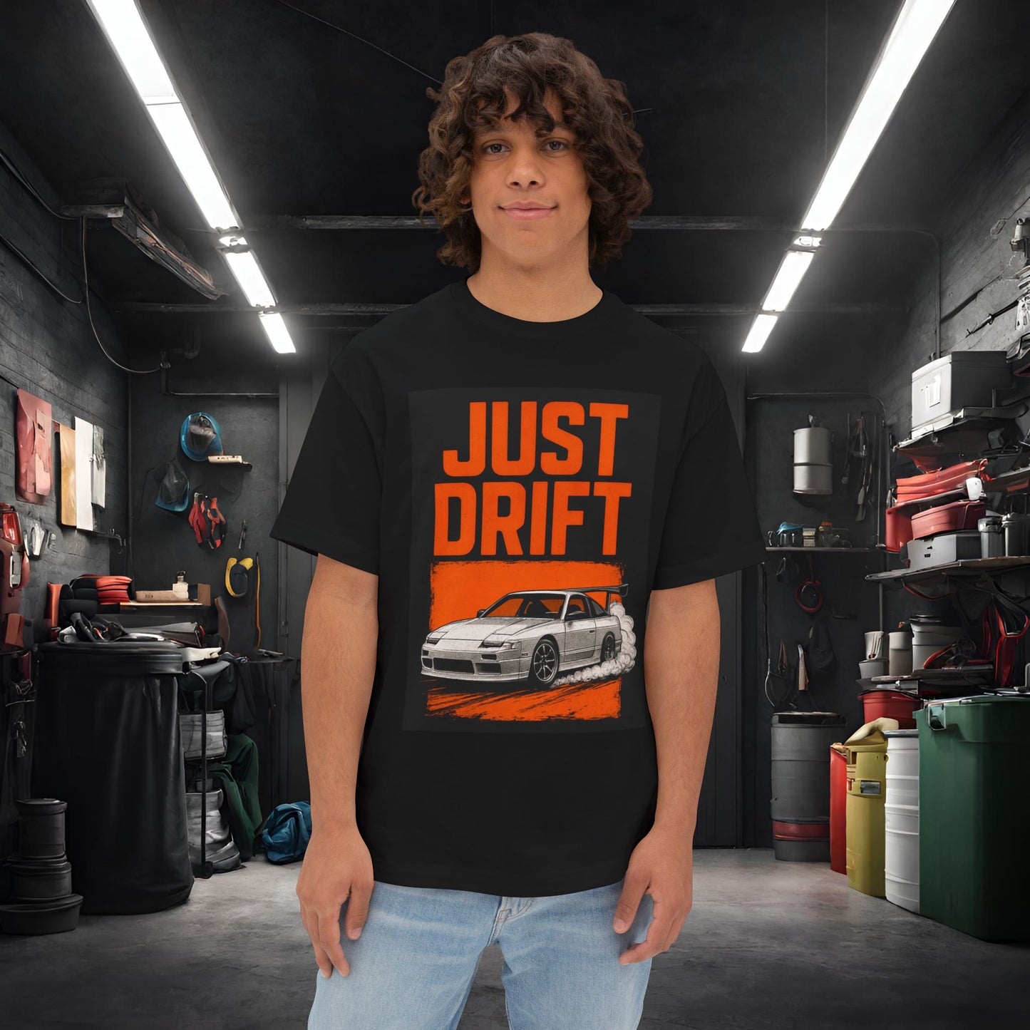 Just Drift-Premium, Ultra Soft Unisex Oversized Boxy Tee
