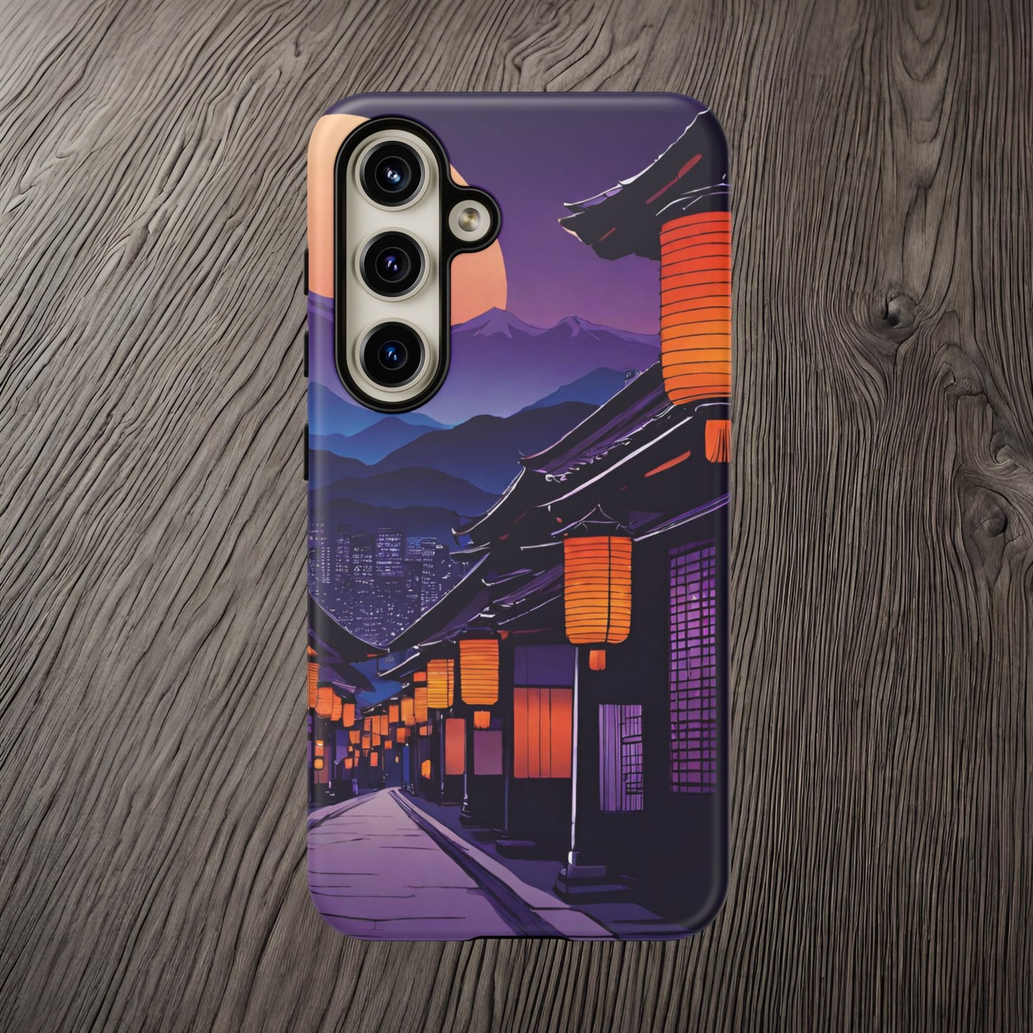 Traditional Japanese Village Countryside-Dual Layer Ultra Tough Phone Case Samsung Galaxy S24 Matte Printify by The Night Shift Automotive Apparel