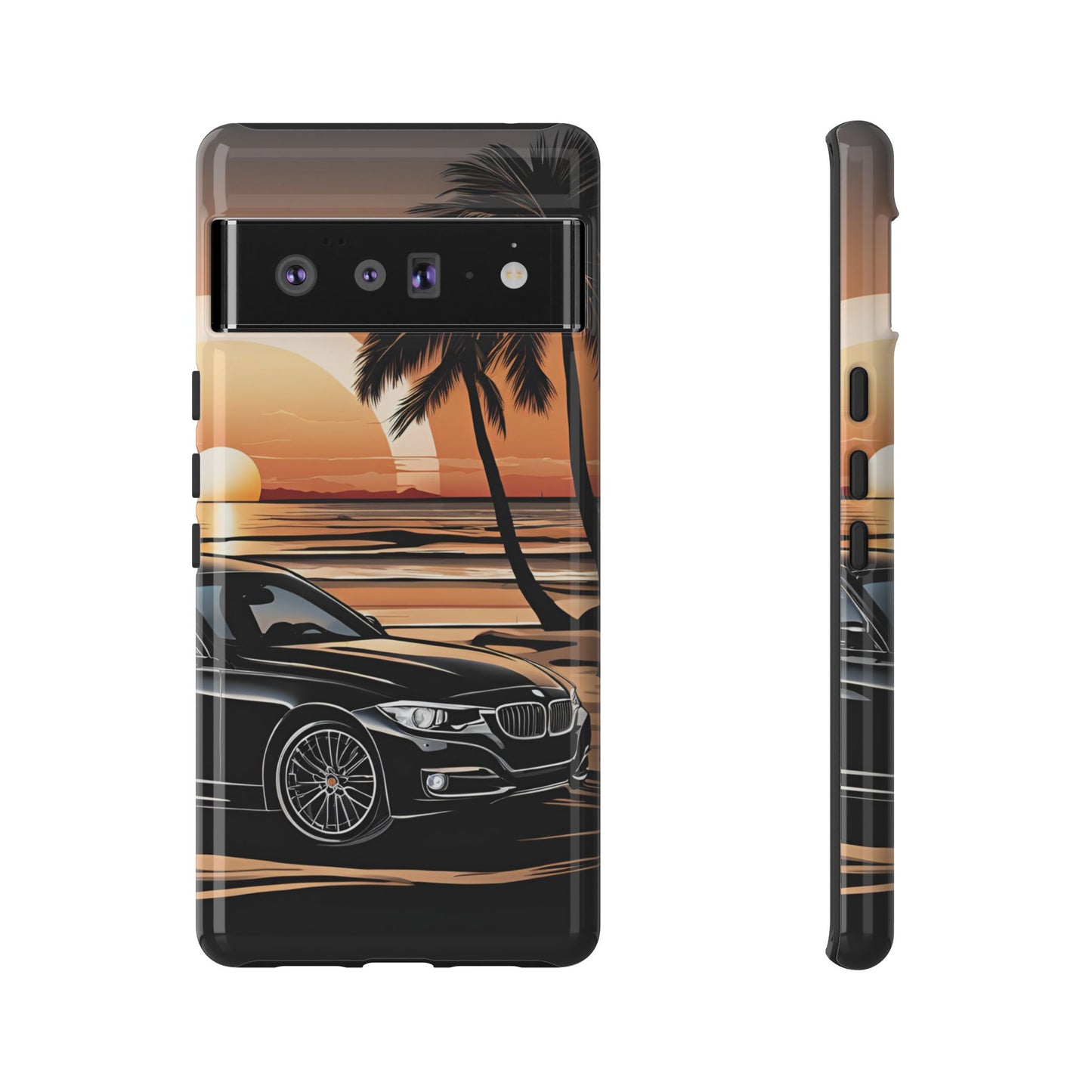 BMW Sunset On The Beach-Dual Layer Ultra Tough Phone Case Printify by The Night Shift Automotive Apparel