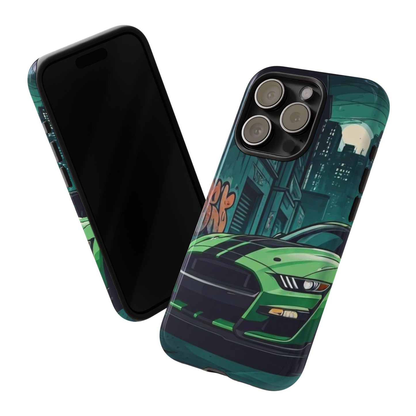 Ford Mustang Shelby GT500 Street Life-Dual Layer Ultra Tough Phone Case Printify by The Night Shift Automotive Apparel