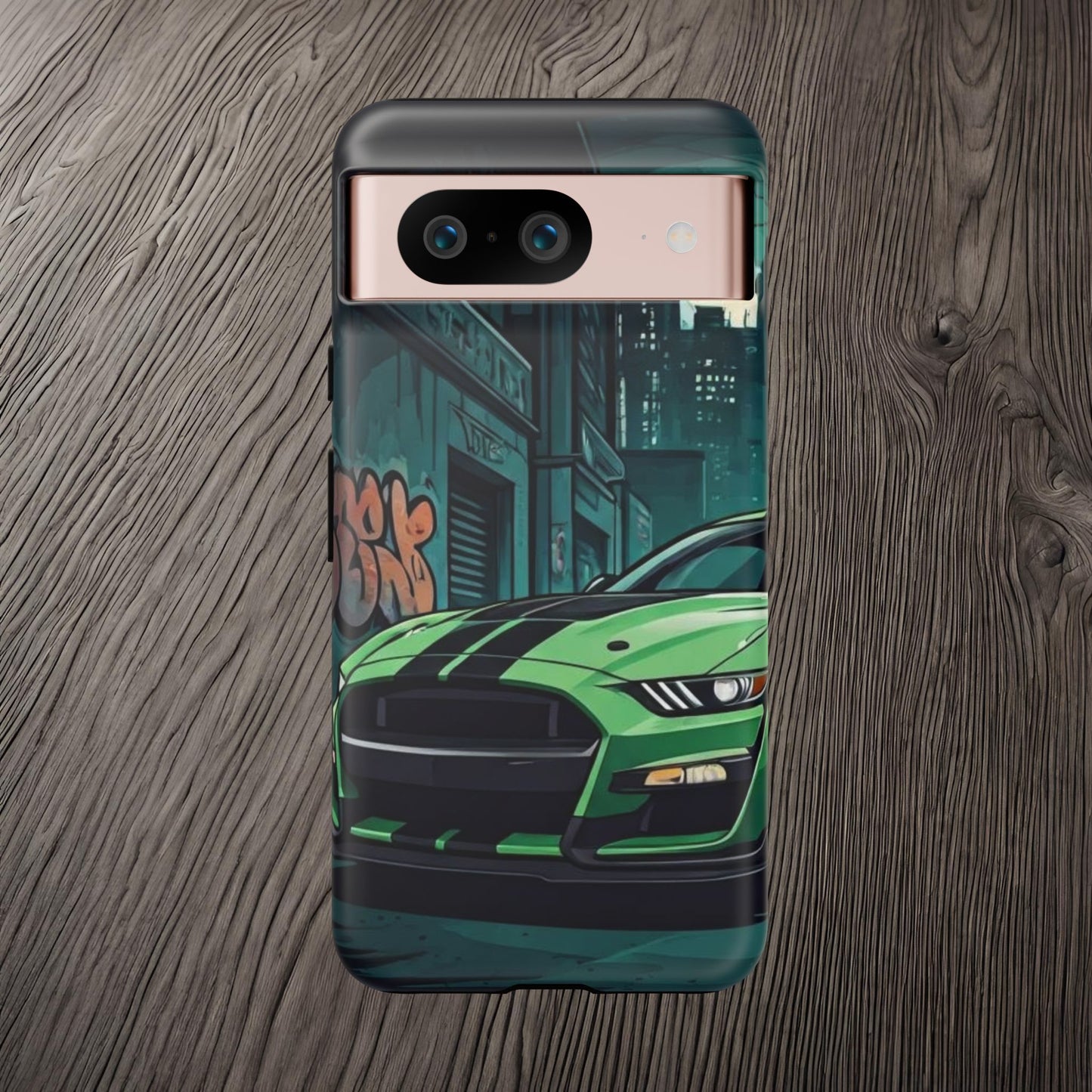 Ford Mustang Shelby GT500 Street Life-Dual Layer Ultra Tough Phone Case Google Pixel 8 Matte Printify by The Night Shift Automotive Apparel