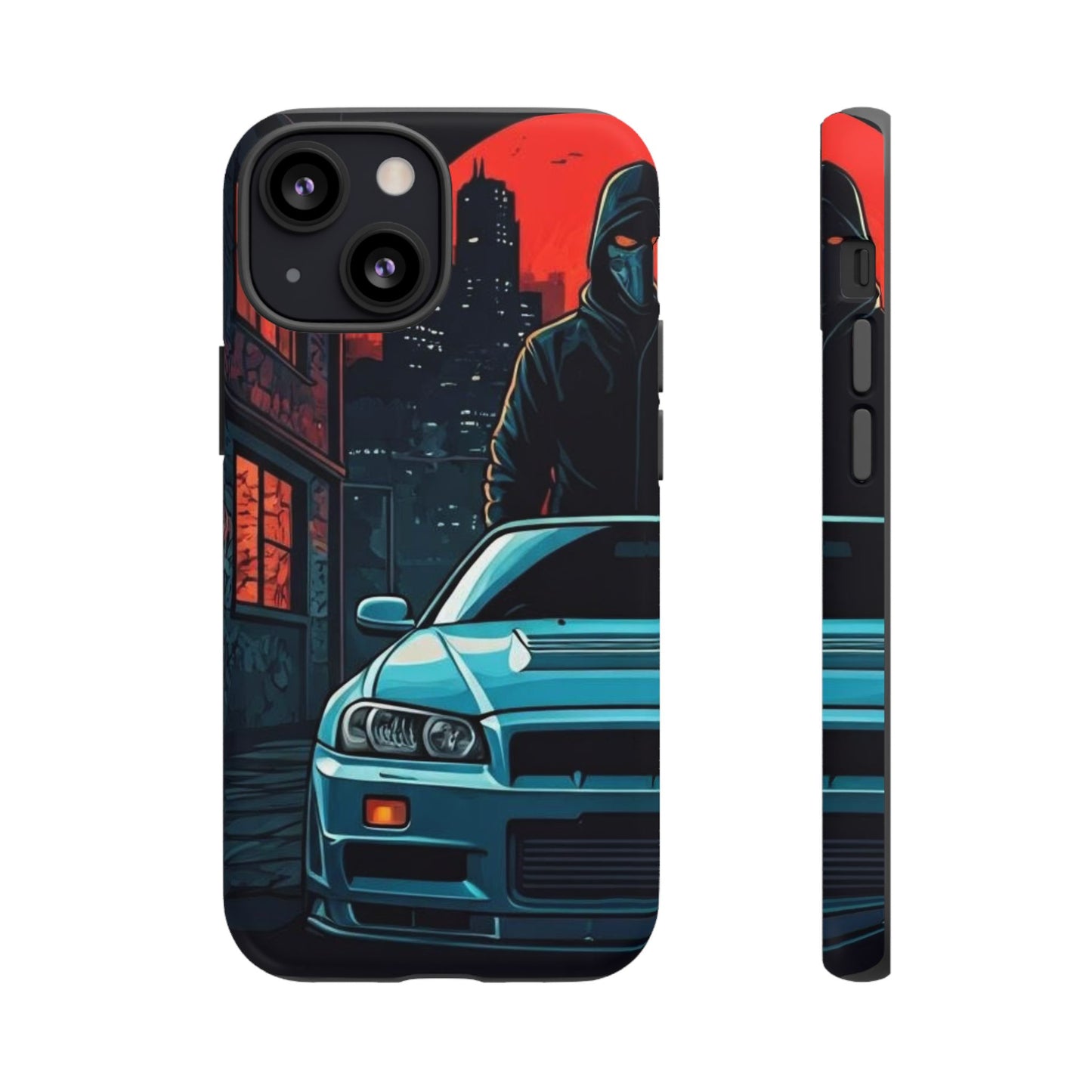 Nissan Skyline R34 Street Life-Dual Layer Ultra Tough Phone Case Printify by The Night Shift Automotive Apparel