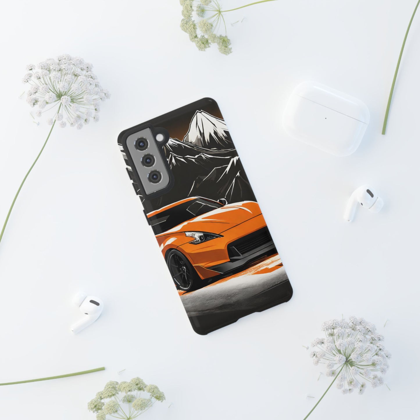 Nissan 370Z Mt Fuji-Dual Layer Ultra Tough Phone Case Printify by The Night Shift Automotive Apparel