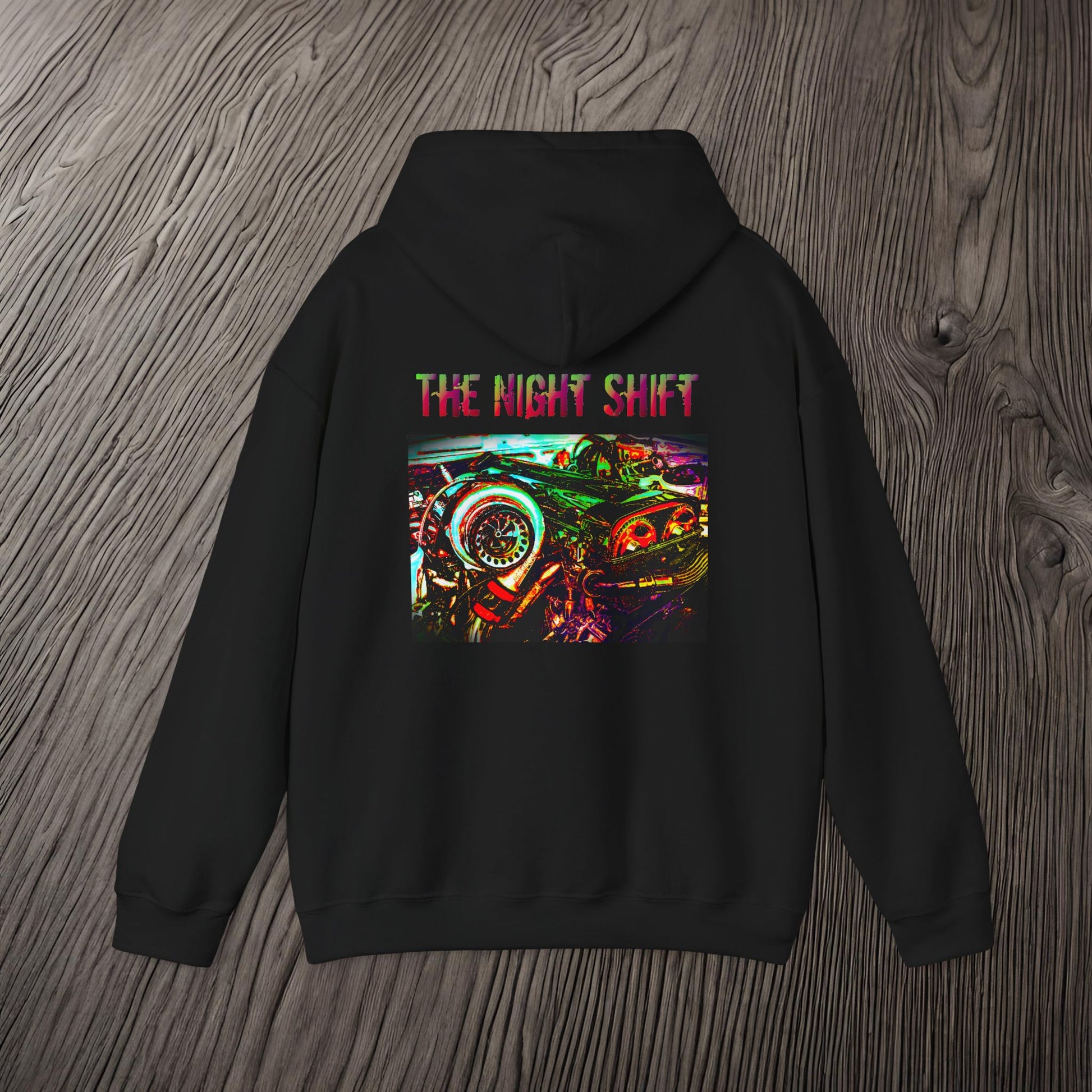2JZ-GTE Single Turbo Synthwave-Premium, Ultra Soft Unisex Hoodie Printify by The Night Shift Automotive Apparel