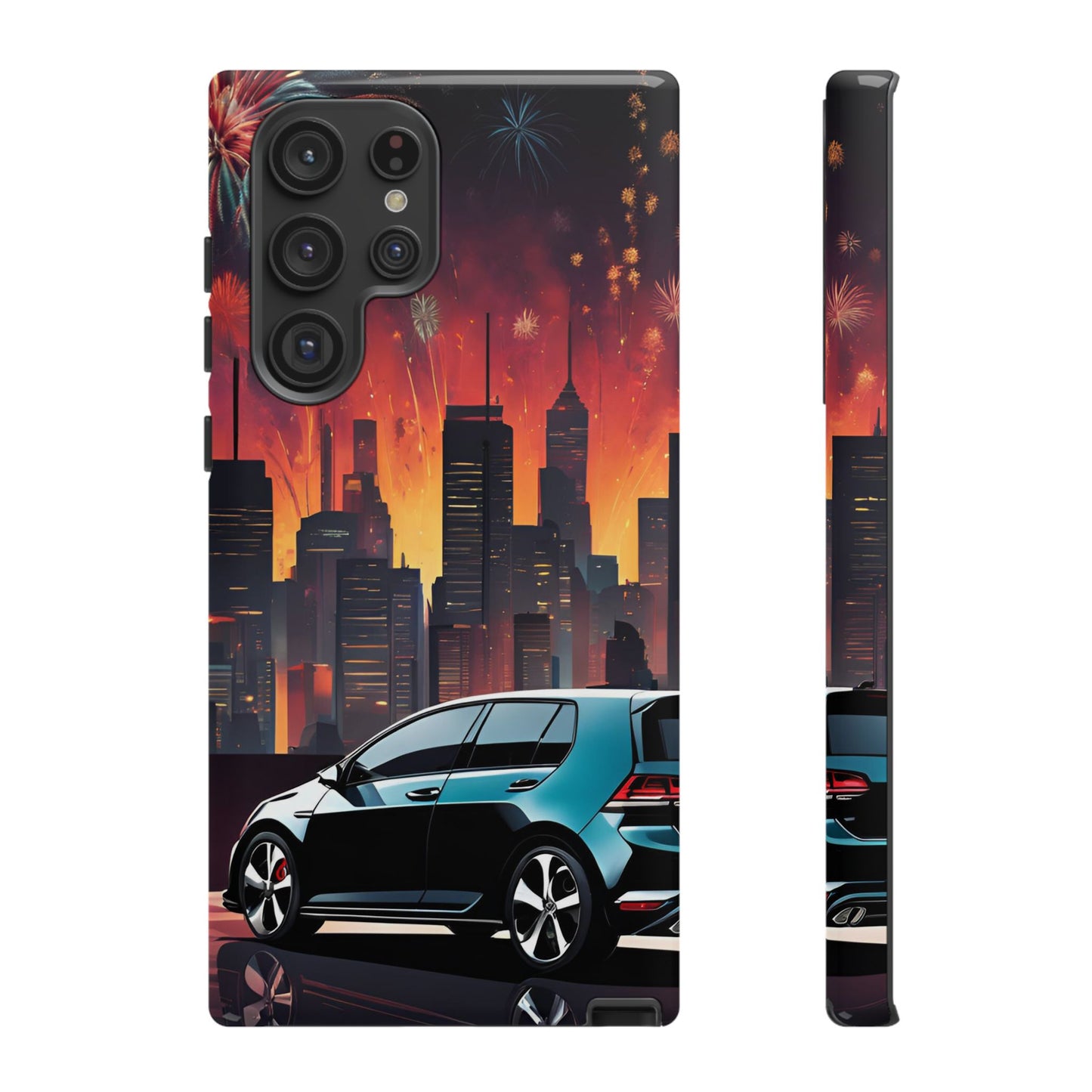 Volkswagon Golf GTI Fireworks-Dual Layer Ultra Tough Phone Case Printify by The Night Shift Automotive Apparel