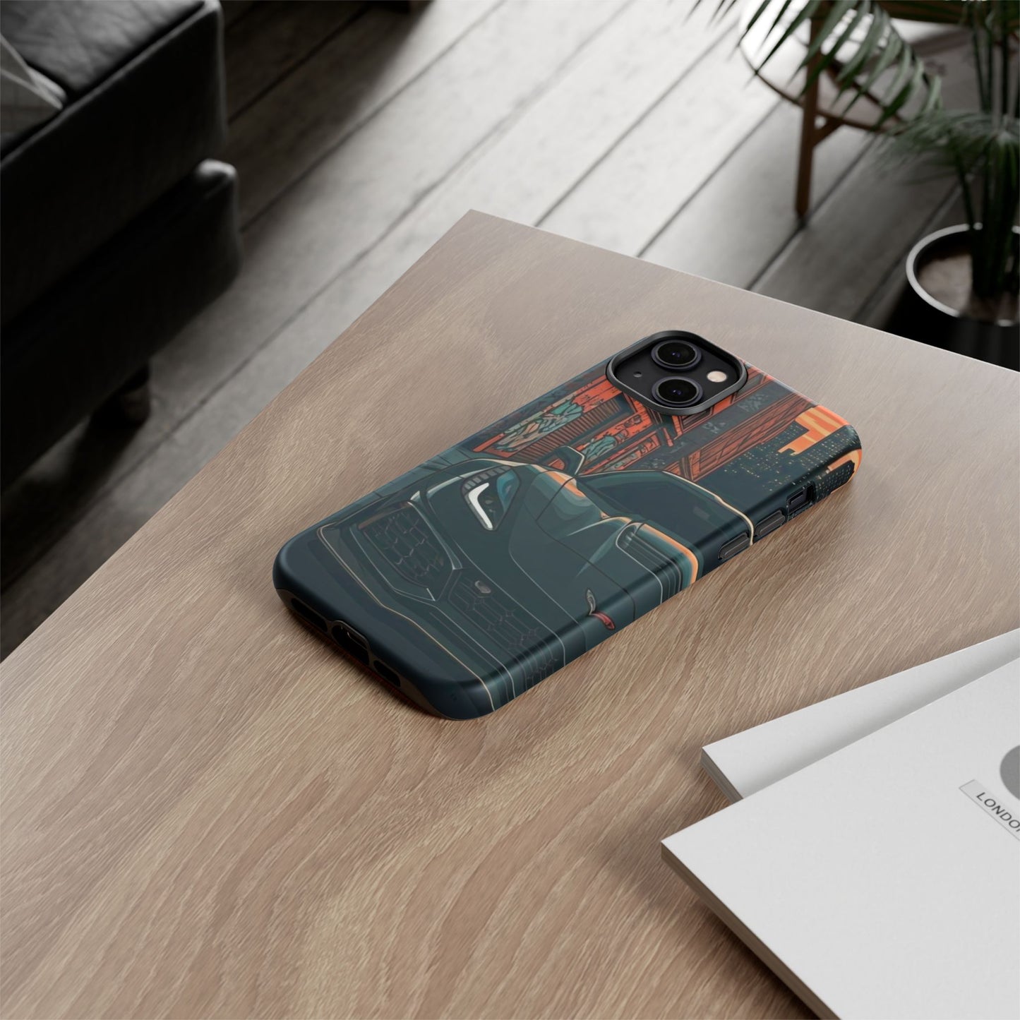 Chevy Corvette C7 Street Life-Dual Layer Ultra Tough Phone Case iPhone 14 Plus Matte Printify by The Night Shift Automotive Apparel