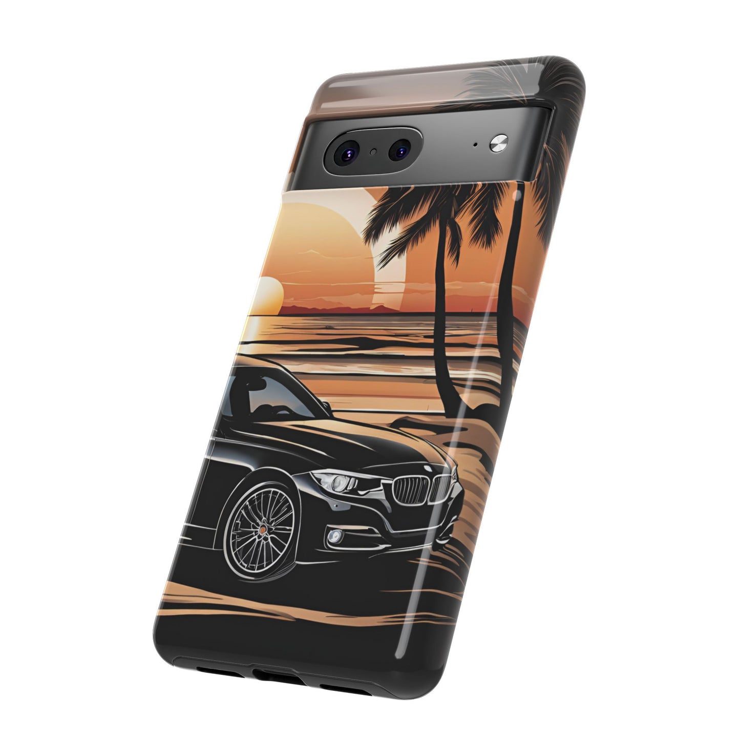 BMW Sunset On The Beach-Dual Layer Ultra Tough Phone Case Printify by The Night Shift Automotive Apparel
