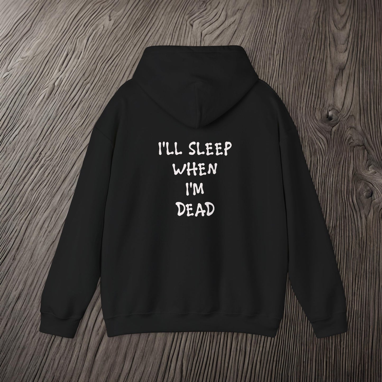 Eat, Drift, Fix, Repeat. I'll Sleep When I'm Dead-Premium, Ultra Soft Unisex Hoodie Printify by The Night Shift Automotive Apparel