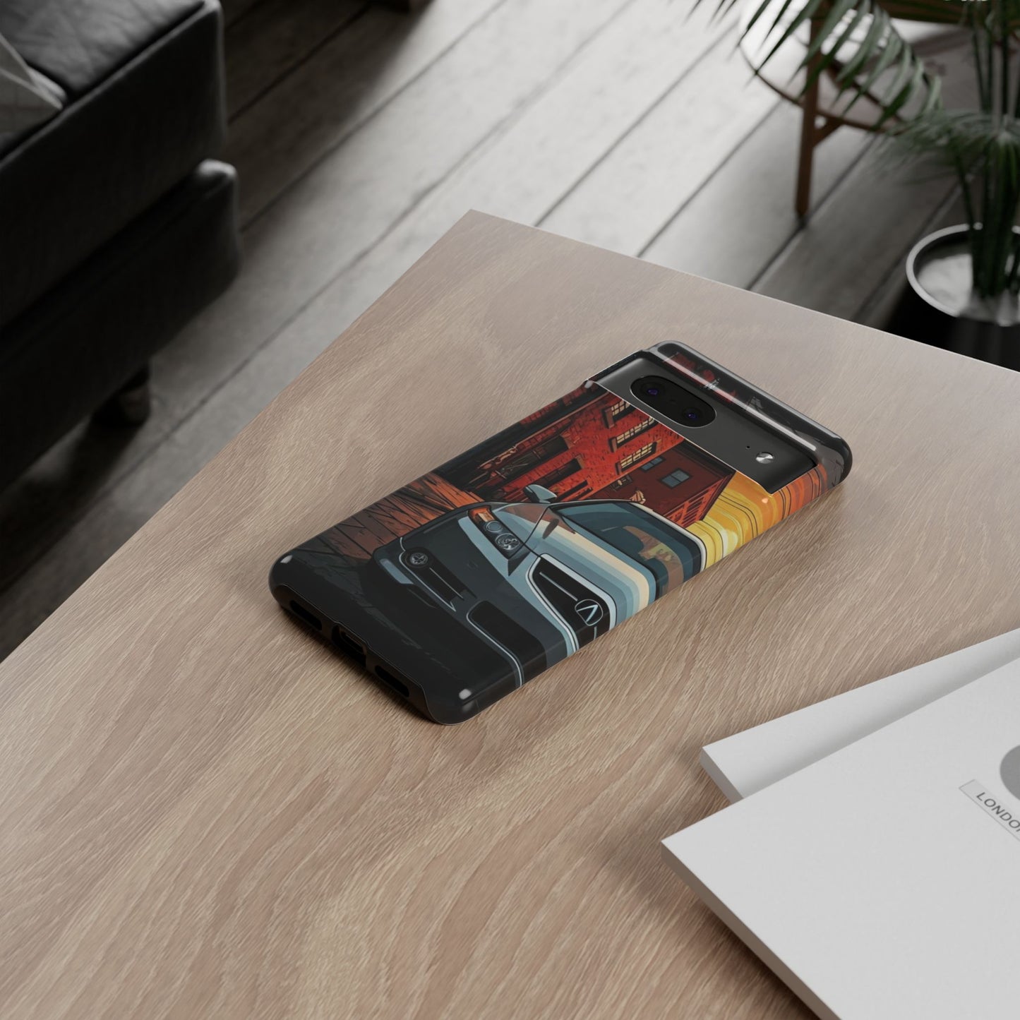 Acura TL Street Life-Dual Layer Ultra Tough Phone Case Google Pixel 7 Glossy Printify by The Night Shift Automotive Apparel