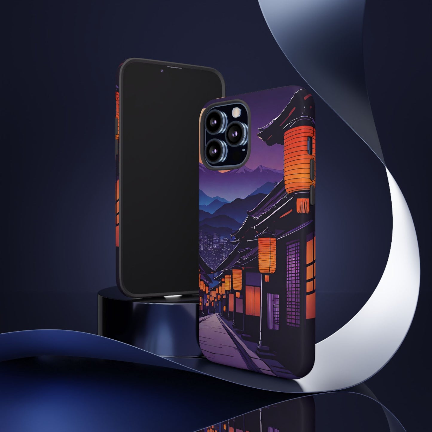 Traditional Japanese Village Countryside-Dual Layer Ultra Tough Phone Case iPhone 13 Pro Max Matte Printify by The Night Shift Automotive Apparel