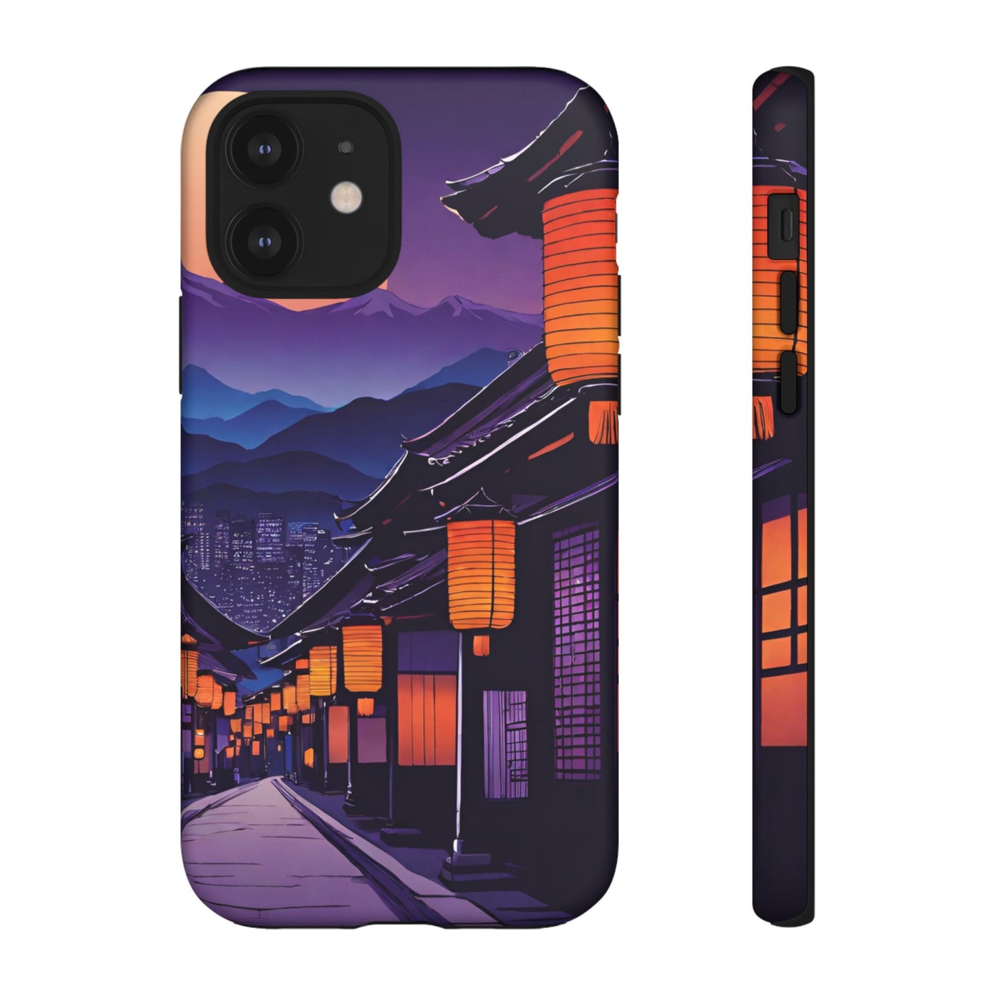 Traditional Japanese Village Countryside-Dual Layer Ultra Tough Phone Case iPhone 12 Matte Printify by The Night Shift Automotive Apparel